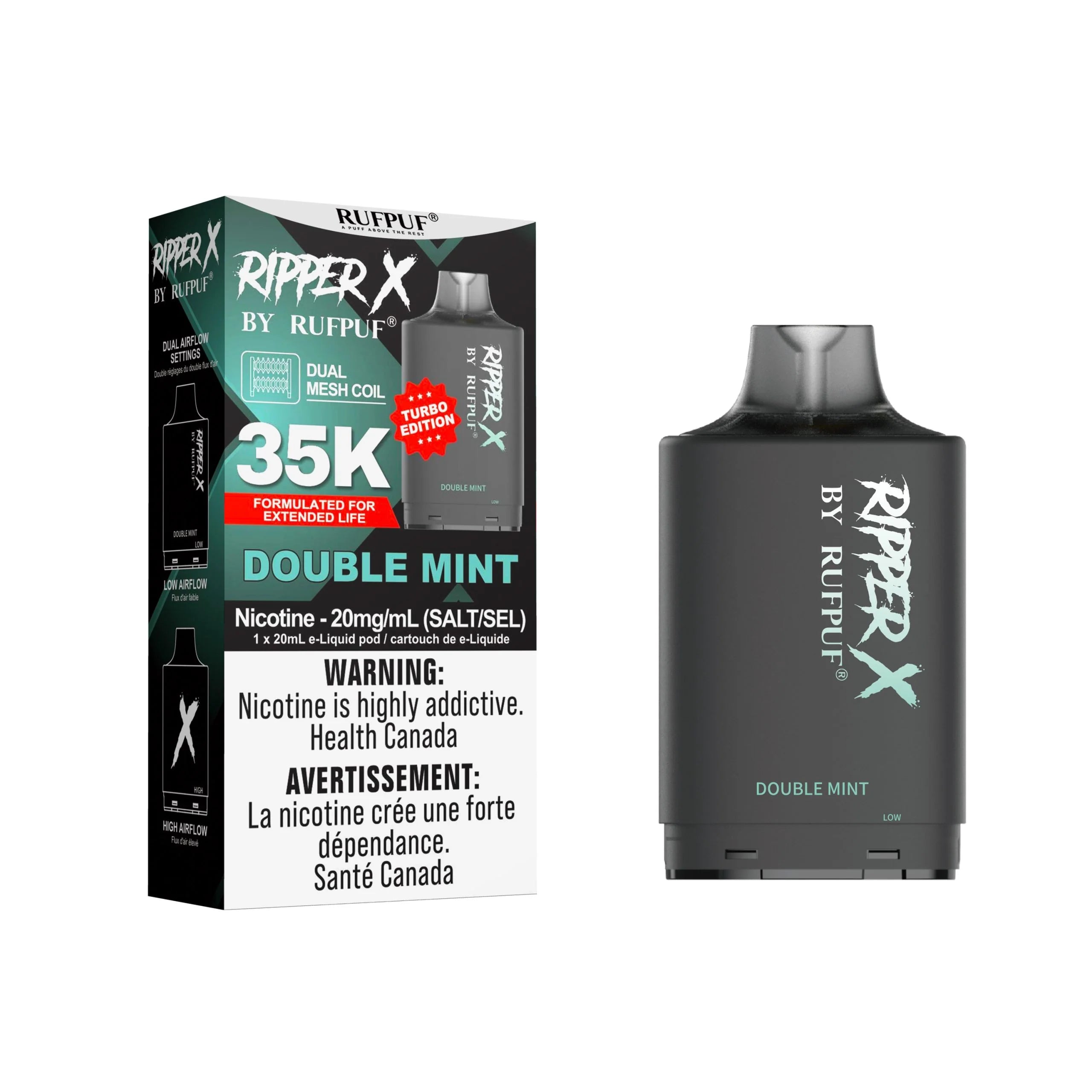 RufPuf Ripper X 35K Pods Vapeman E-Juice Timmins RufPuf Ripper X 35K Pods Vapeman E-Juice Timmins