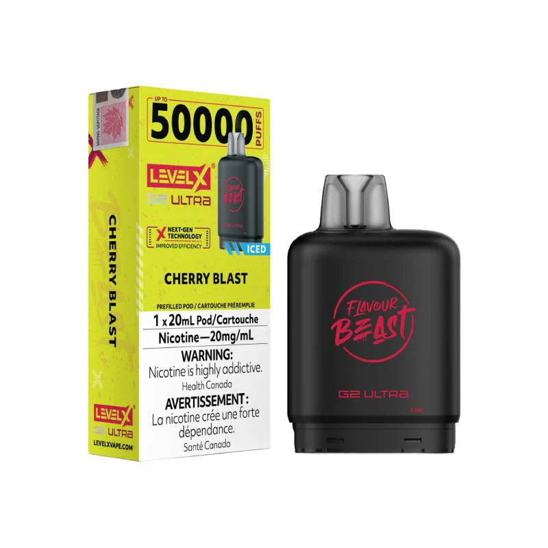 Flavour Beast Level X G2 Ultra 50K Pods Vapeman E-Juice Timmins Flavour Beast Level X G2 Ultra 50K Pods Vapeman E-Juice Timmins