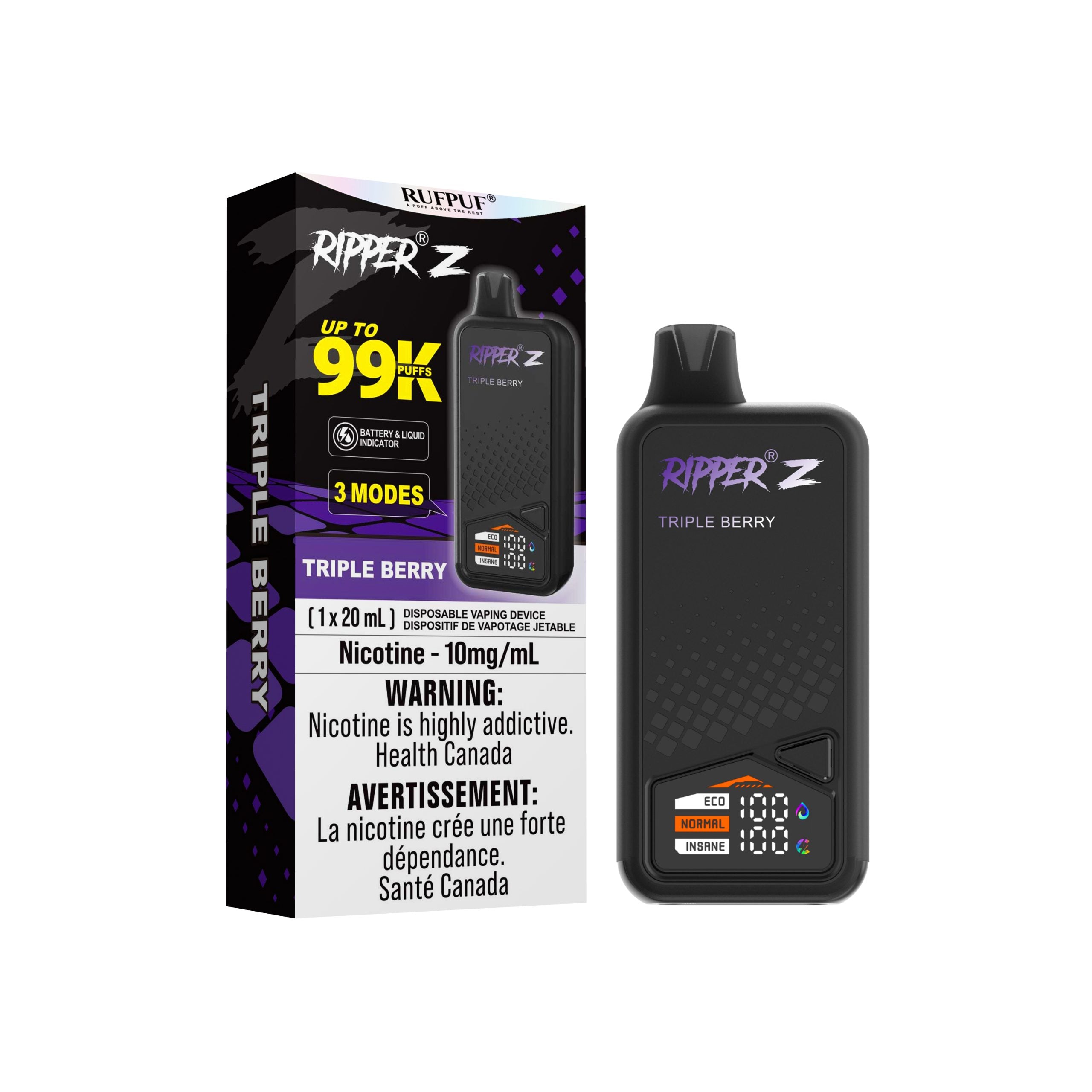 Ripper Z 10MG 99k Disposable Vapeman E-Juice Timmins Ripper Z 10MG 99k Disposable Vapeman E-Juice Timmins
