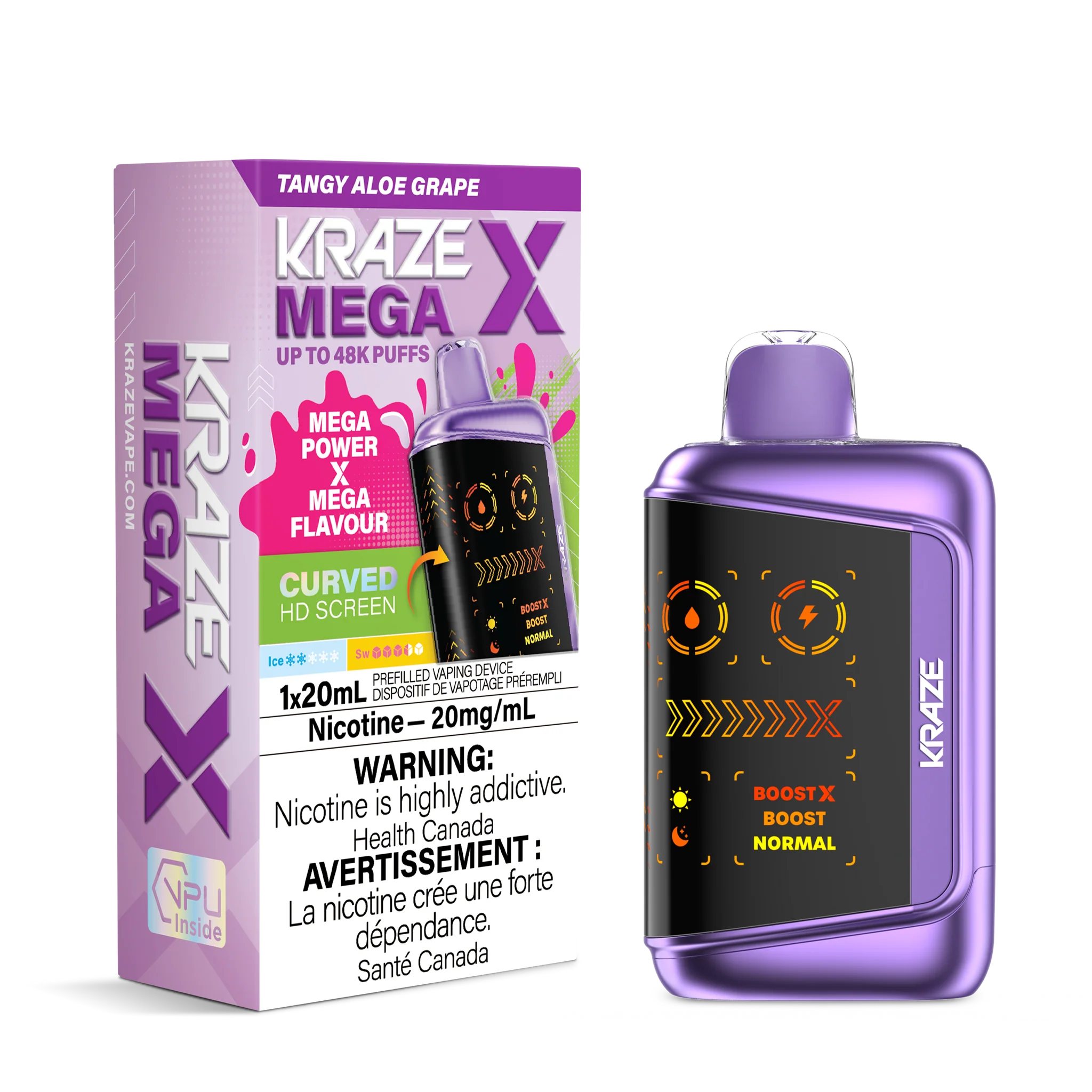 Kraze Mega X 48k Disposable – Vapeman E-Juice Timmins