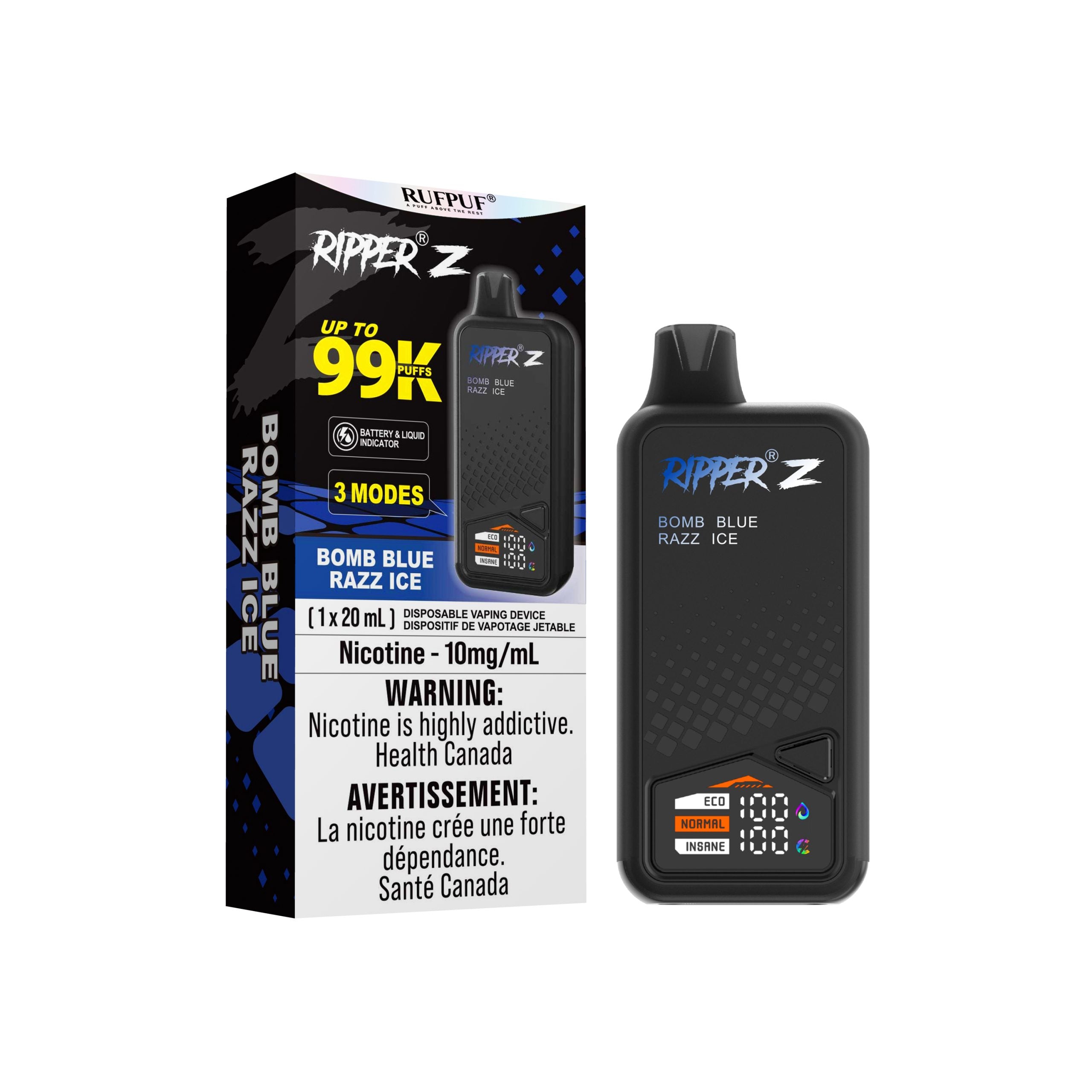 Ripper Z 10MG 99k Disposable Vapeman E-Juice Timmins Ripper Z 10MG 99k Disposable Vapeman E-Juice Timmins