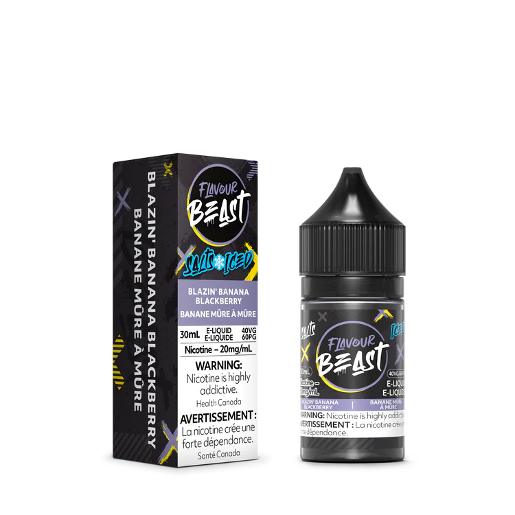 Flavour Beast Salt Juice - Blazin Banana Blackberry Iced