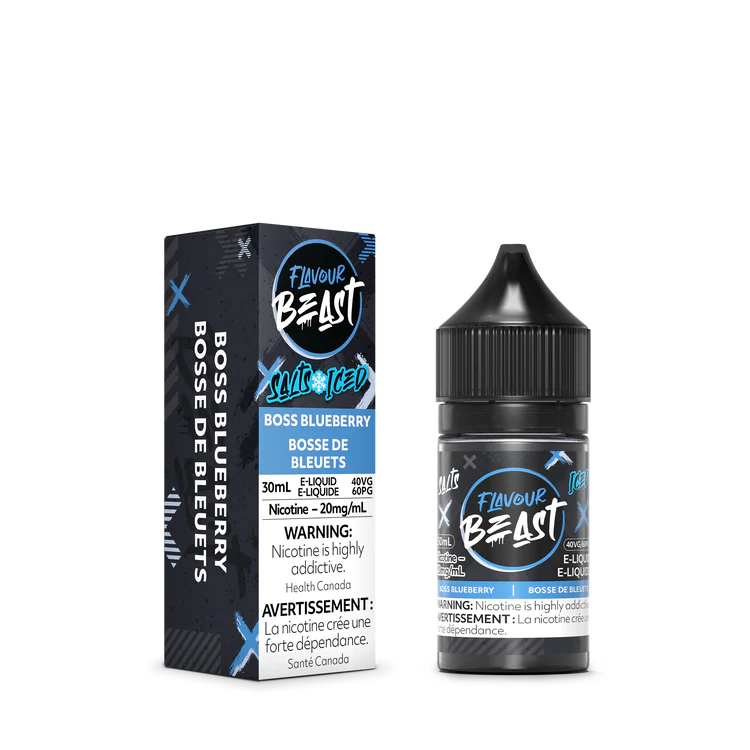 Flavour Beast Salt Juice - Boss Blueberry Iced
