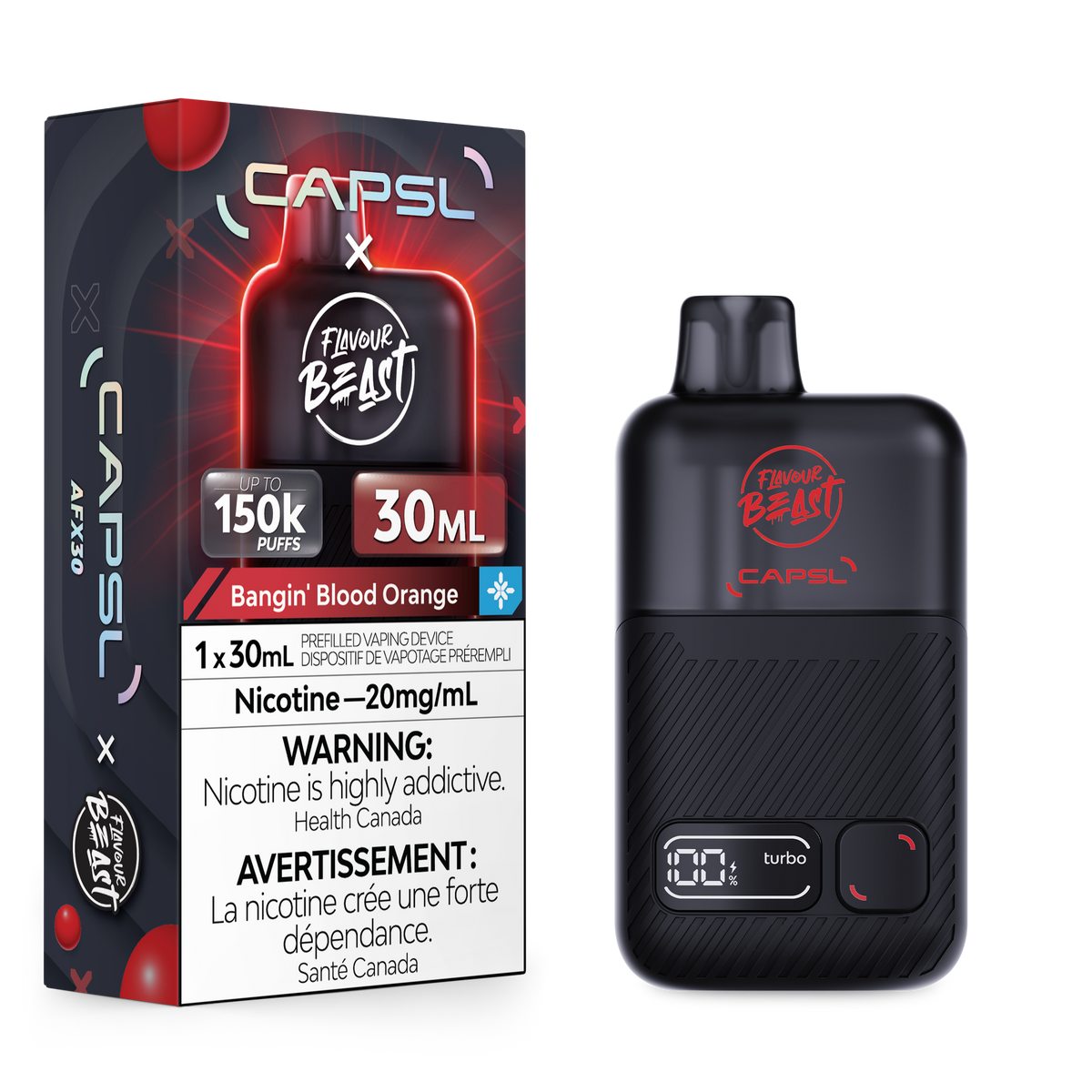 Flavour Beast x CAPSL AFX30 150K Disposable