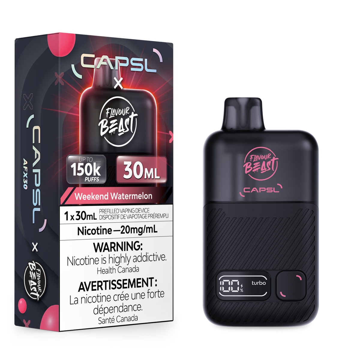 Flavour Beast x CAPSL AFX30 150K Disposable