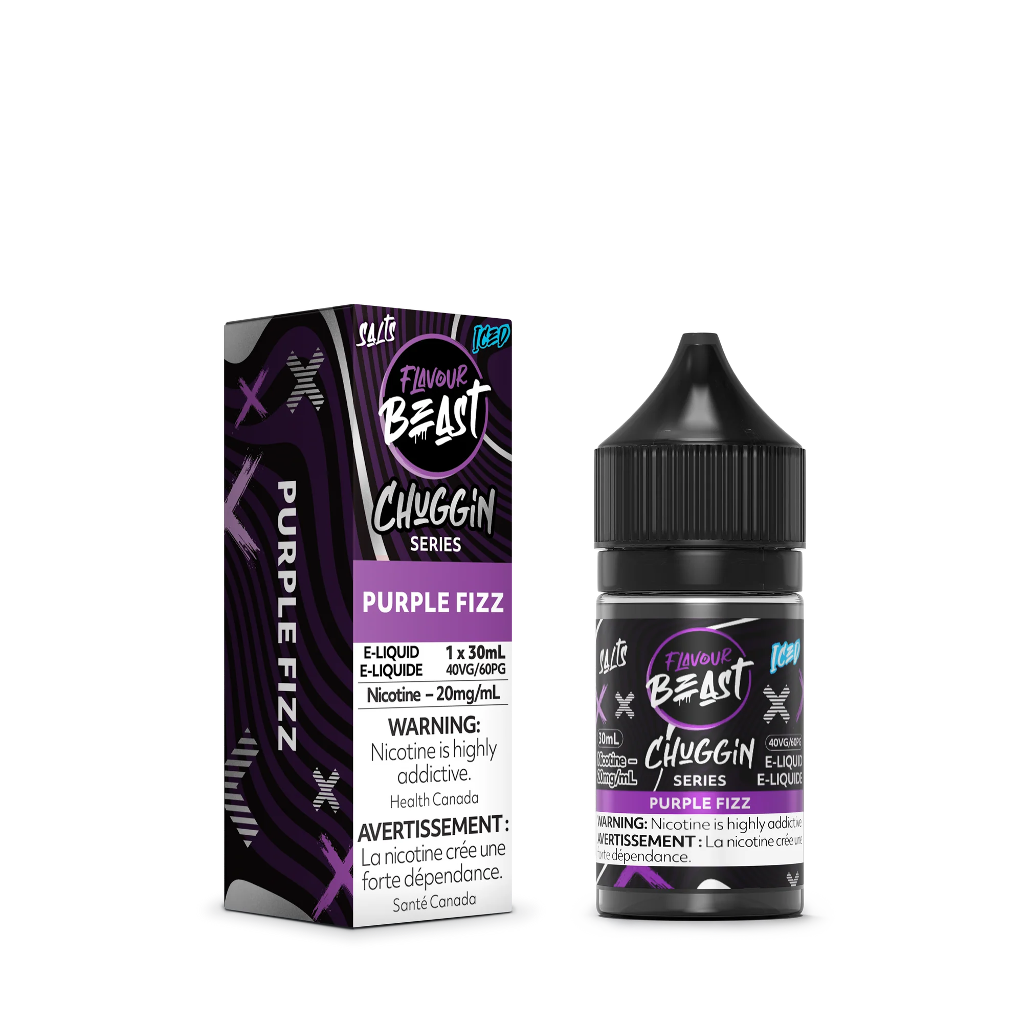 Flavour Beast Salt Juice - Chuggin Series - Purple FIzz Iced