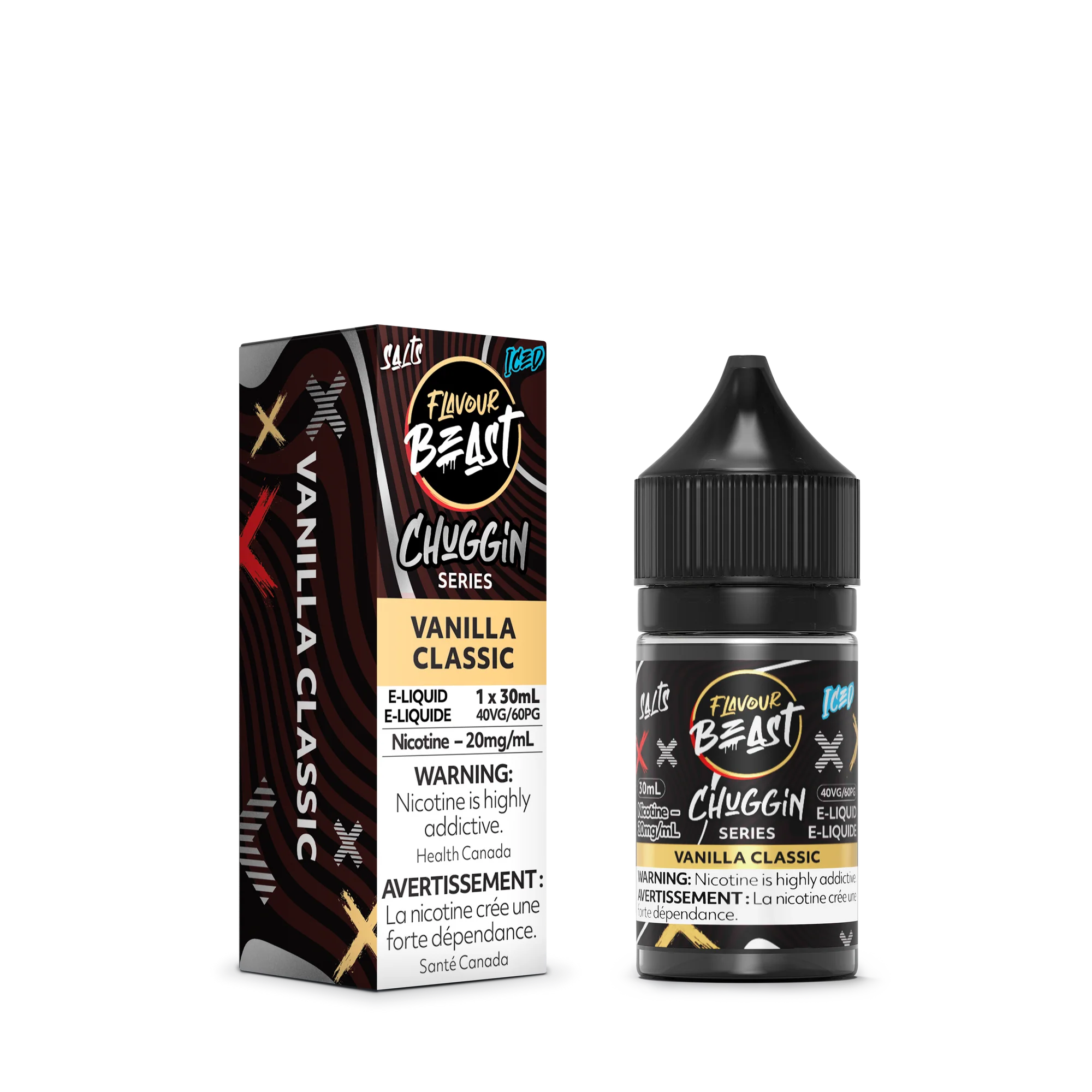Flavour Beast Salt Juice - Chuggin Series - Vanilla Classic Iced