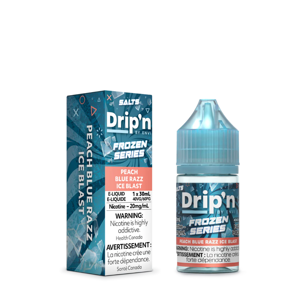 Envi Drip'n Frozen Salt Juice - Peach Blue Razz Ice Blast