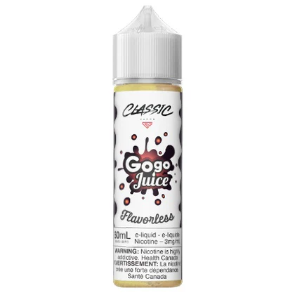 GoGo 60ml Freebase Juice - Flavourless