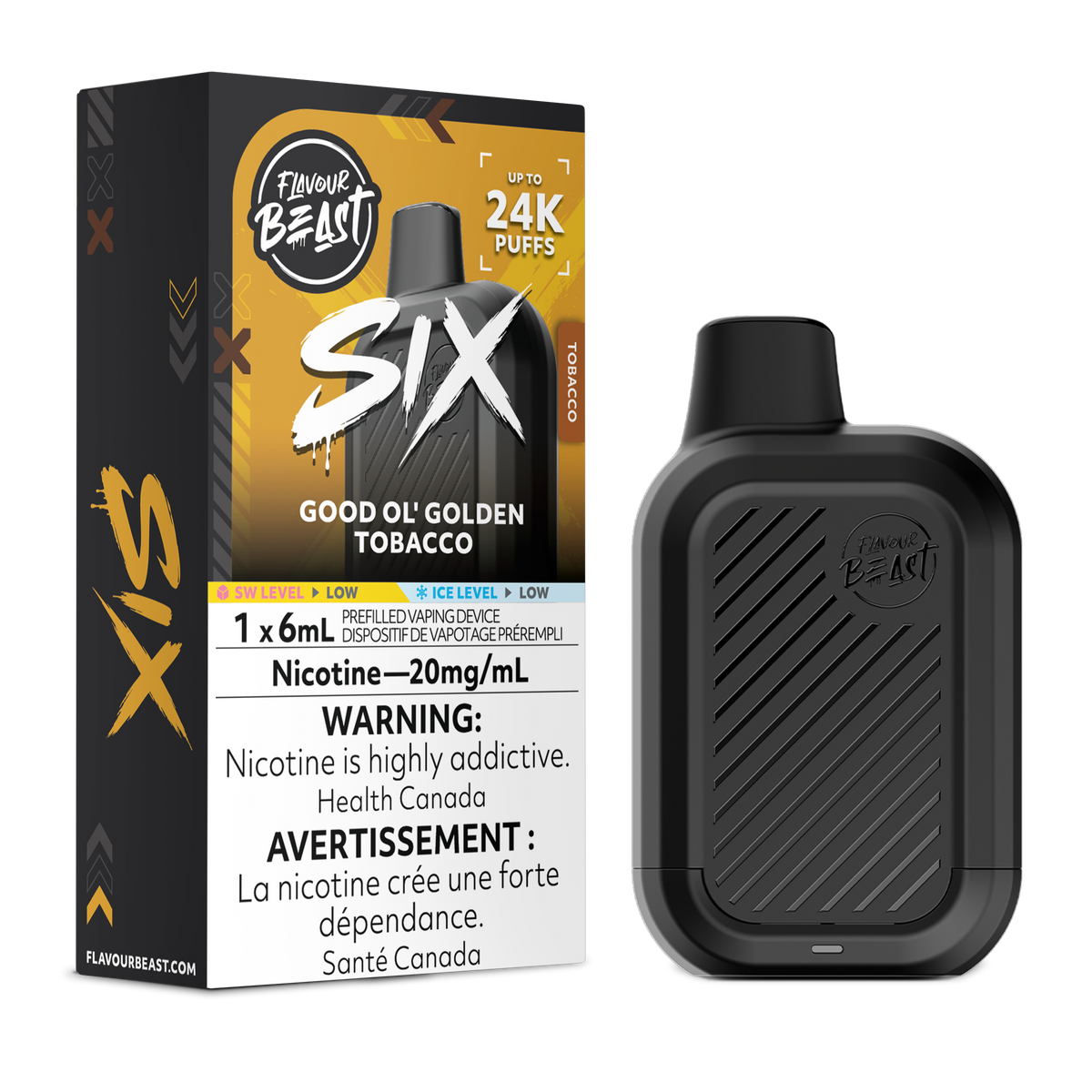 Flavour Beast Six 24k 6ml Disposable