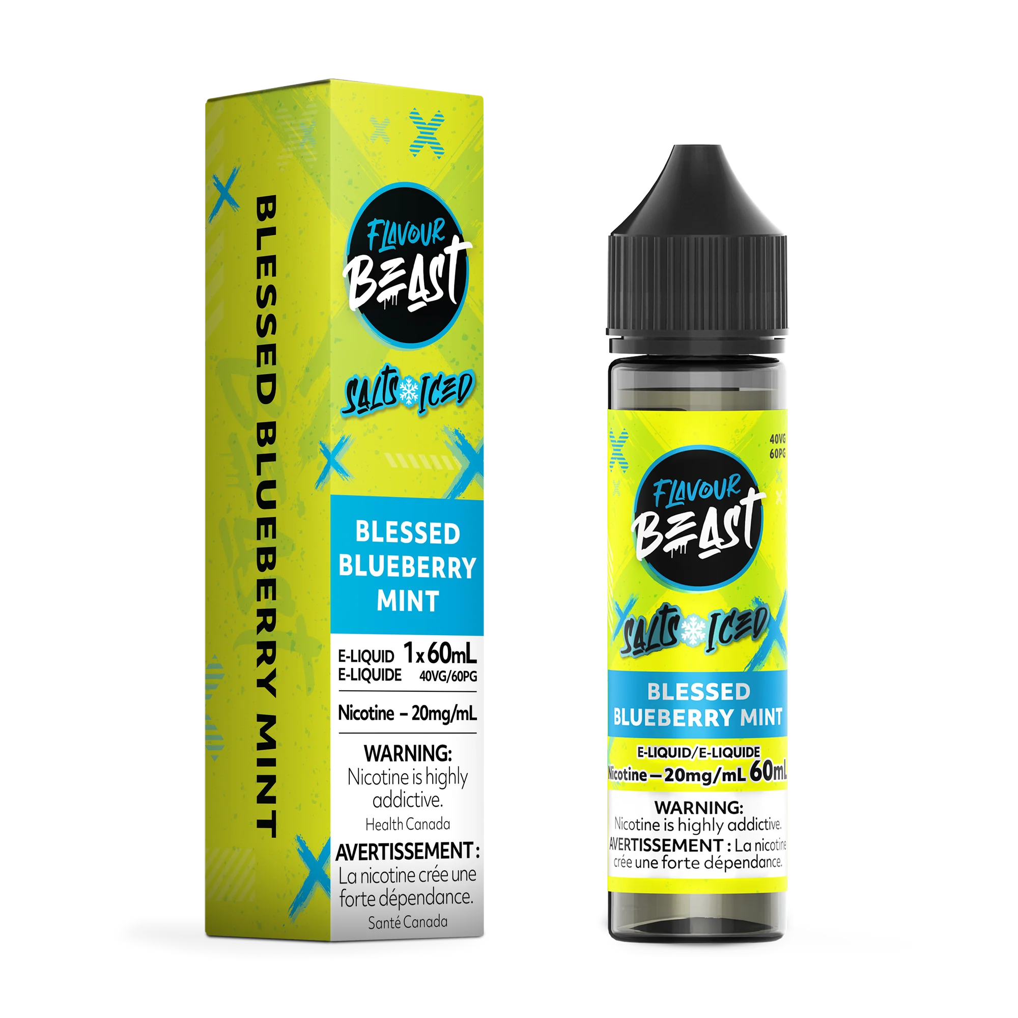 Flavour Beast Salt Juice 60ml - Blessed Blueberry Mint