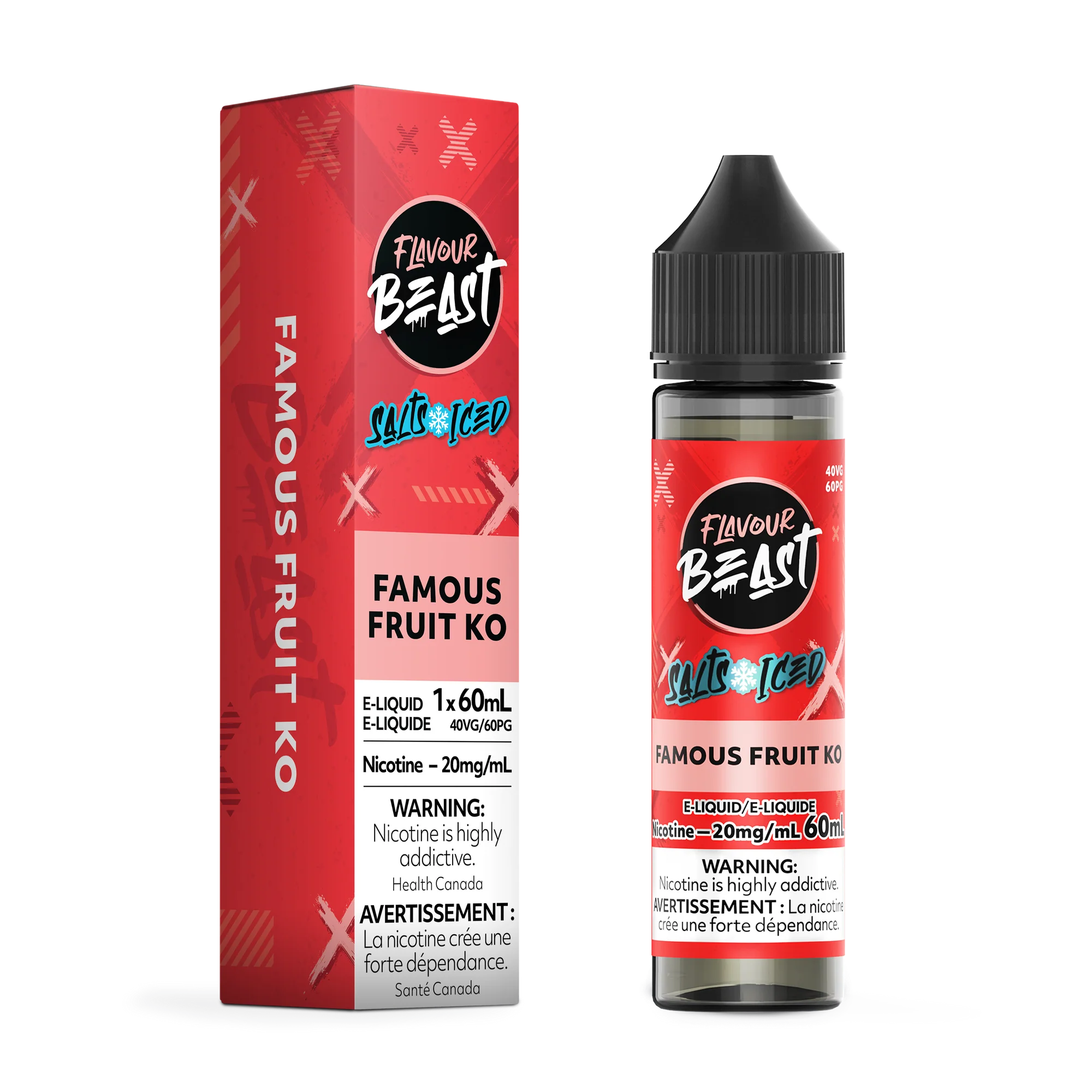 Flavour Beast Salt Juice 60ml - Famous Fruit KO Iced