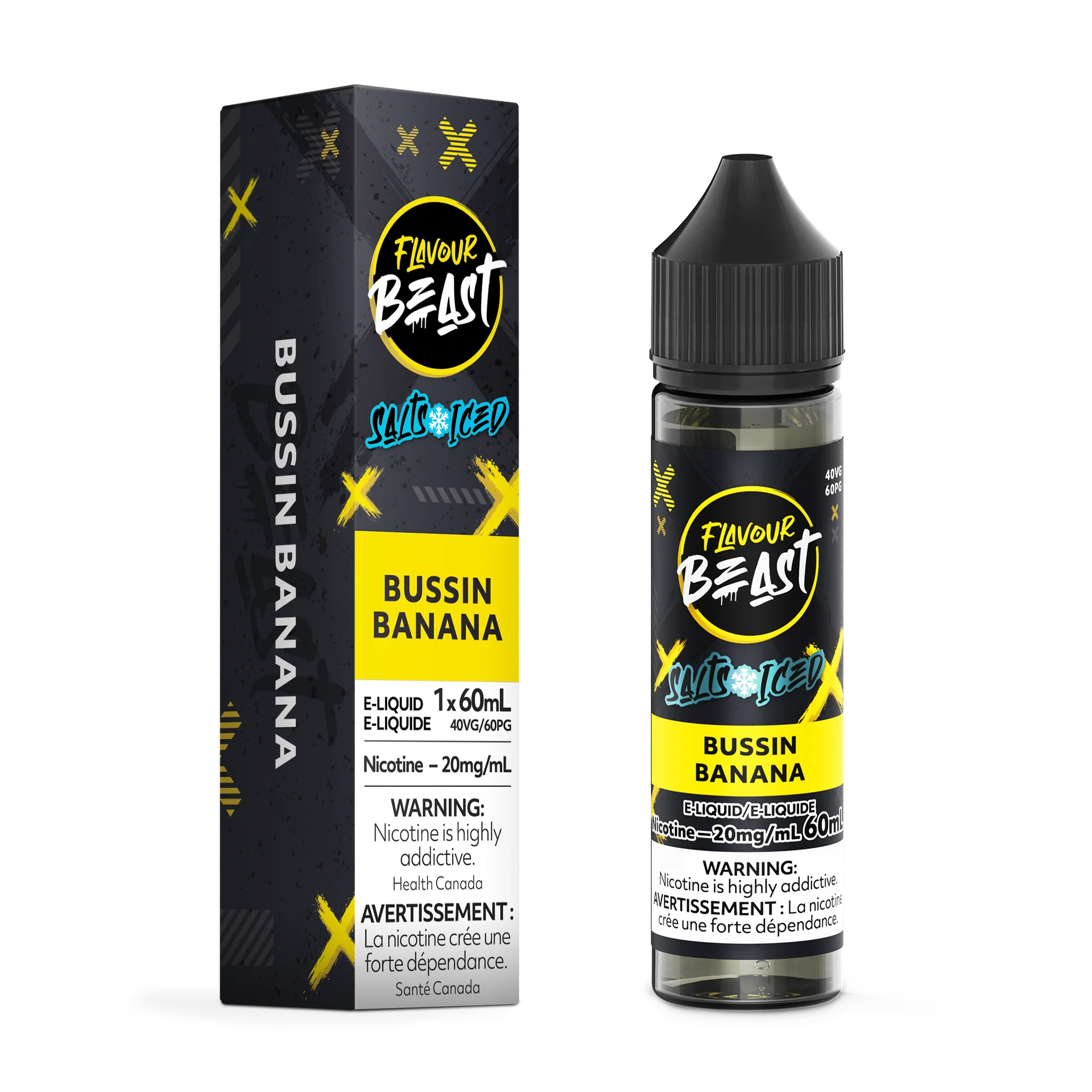 Flavour Beast Salt Juice 60ml - Bussin Banana Iced