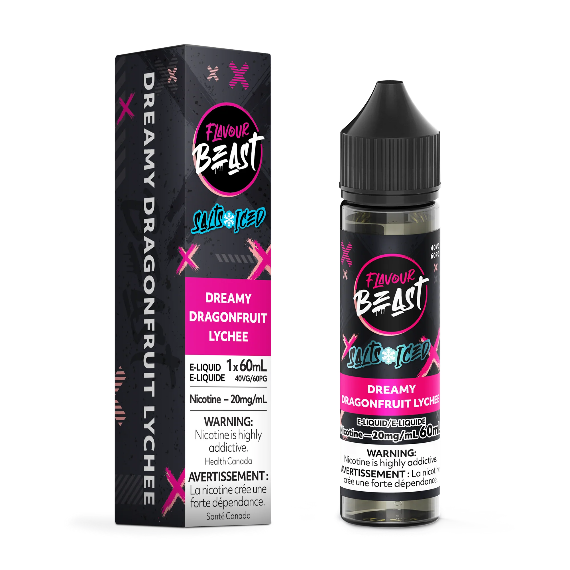 Flavour Beast Salt Juice 60ml - Dreamy Dragon Fruit Lychee Iced