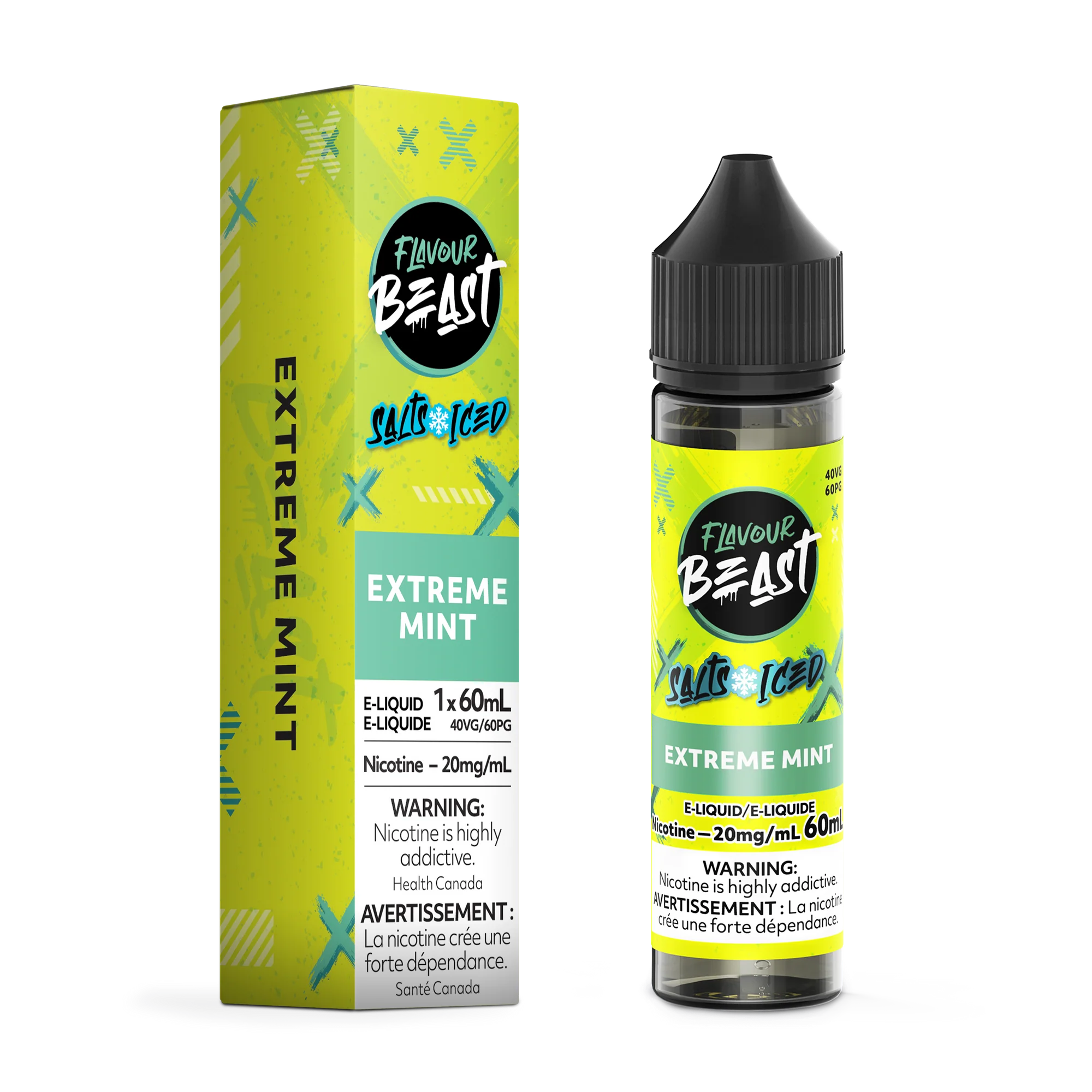 Flavour Beast Salt Juice 60ml - Extreme Mint Iced