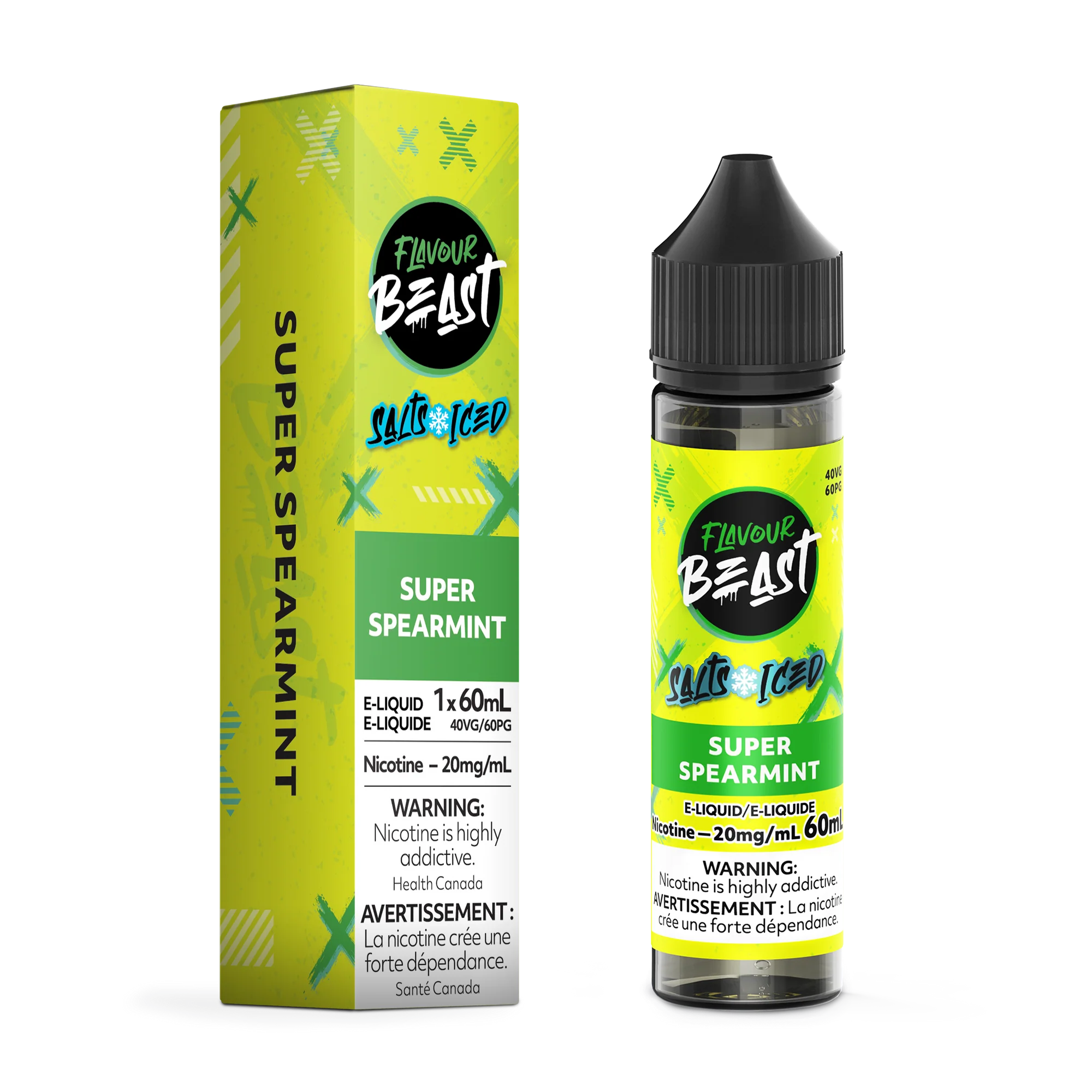 Flavour Beast Salt Juice 60ml - Super Spearmint Iced