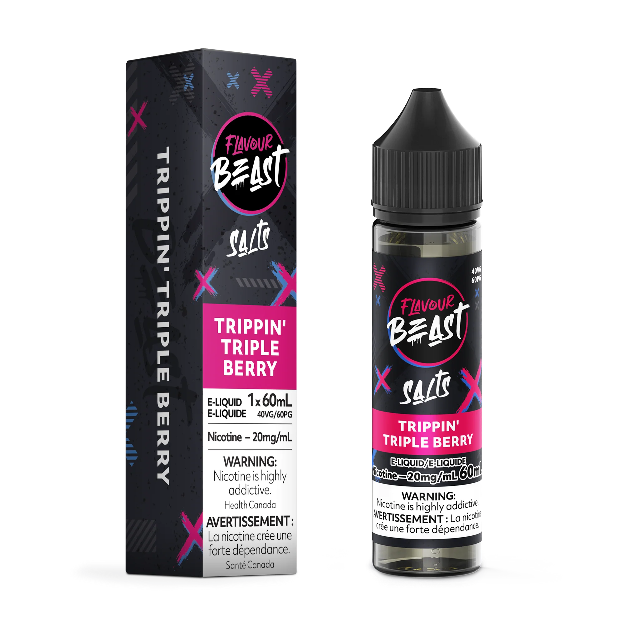 Flavour Beast Salt Juice 60ml - Trippin Triple Berry