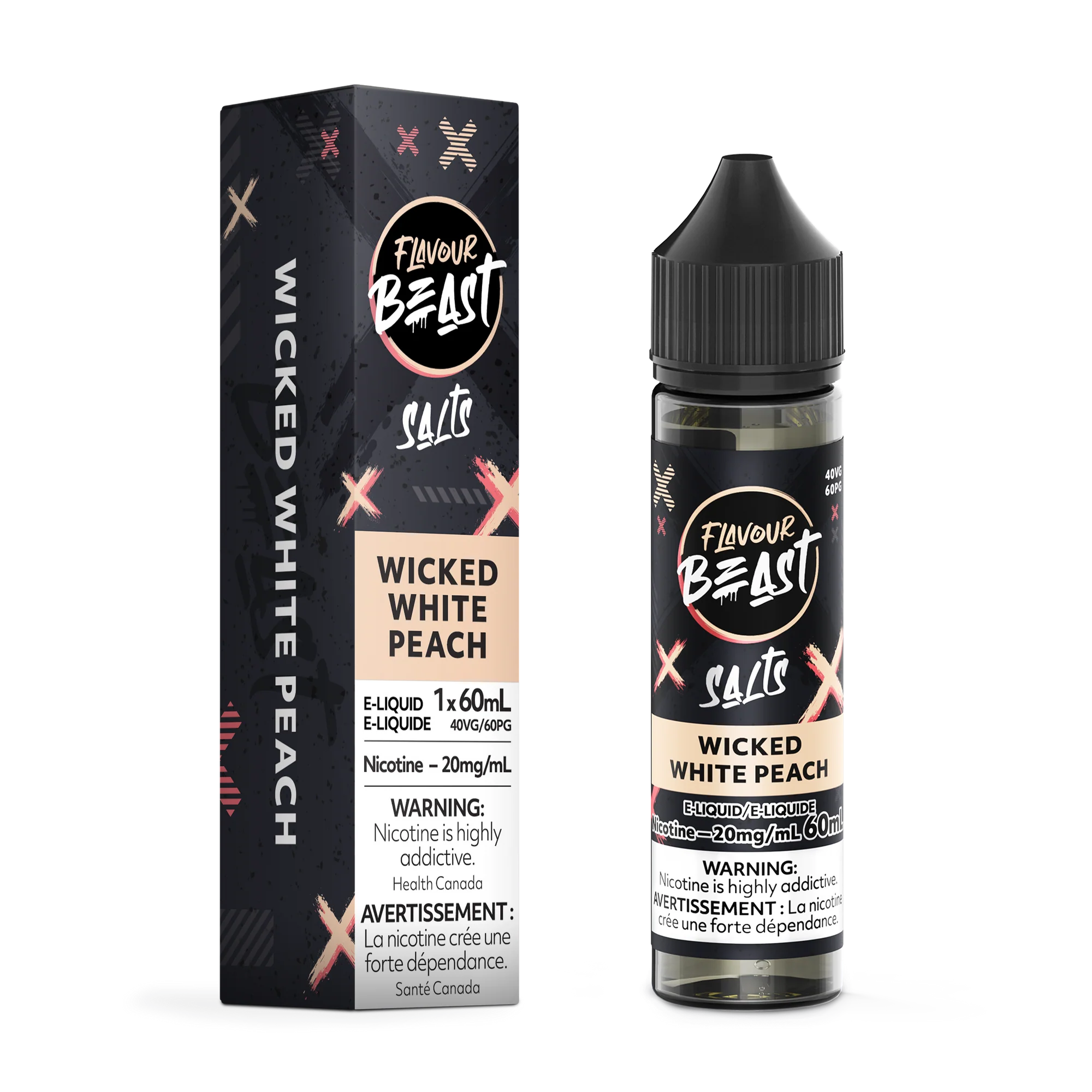 Flavour Beast Salt Juice 60ml - Wicked White Peach