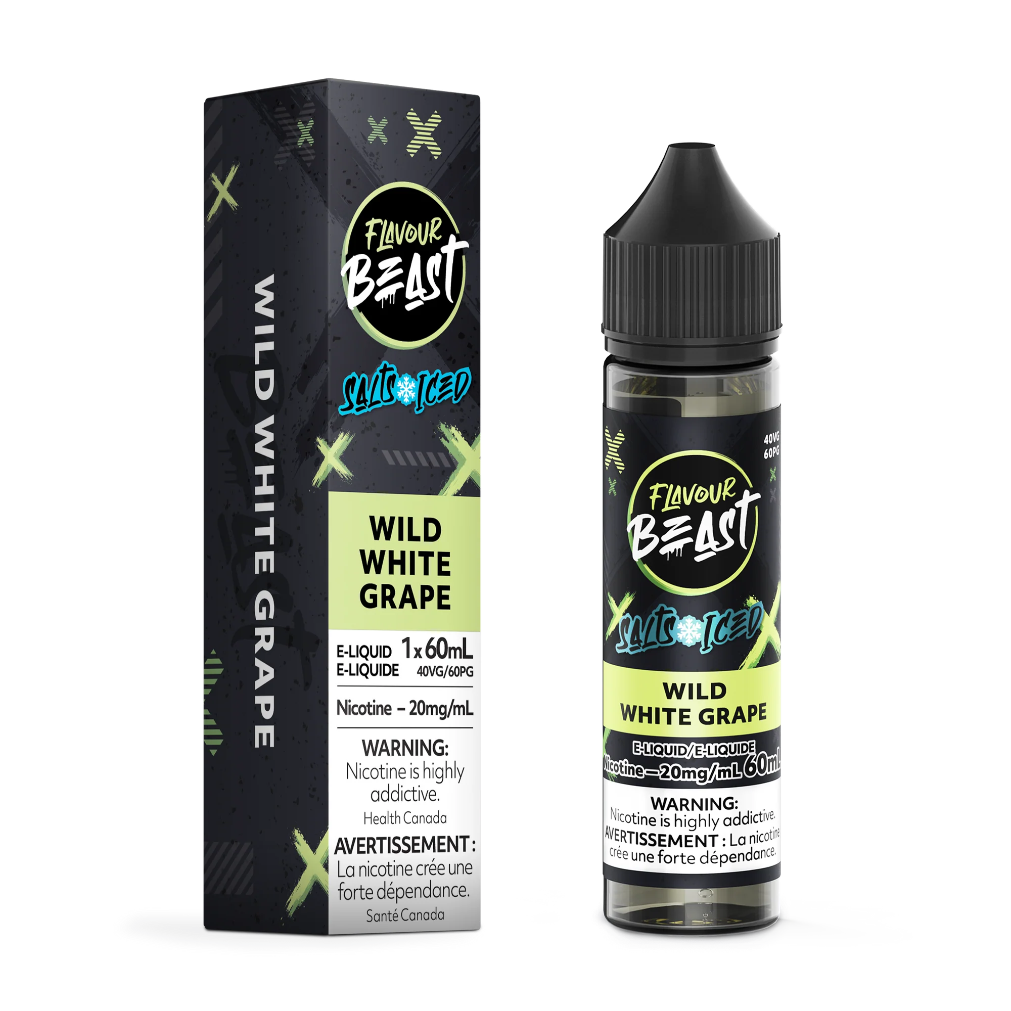 Flavour Beast Salt Juice 60ml - Wild White Grape Iced