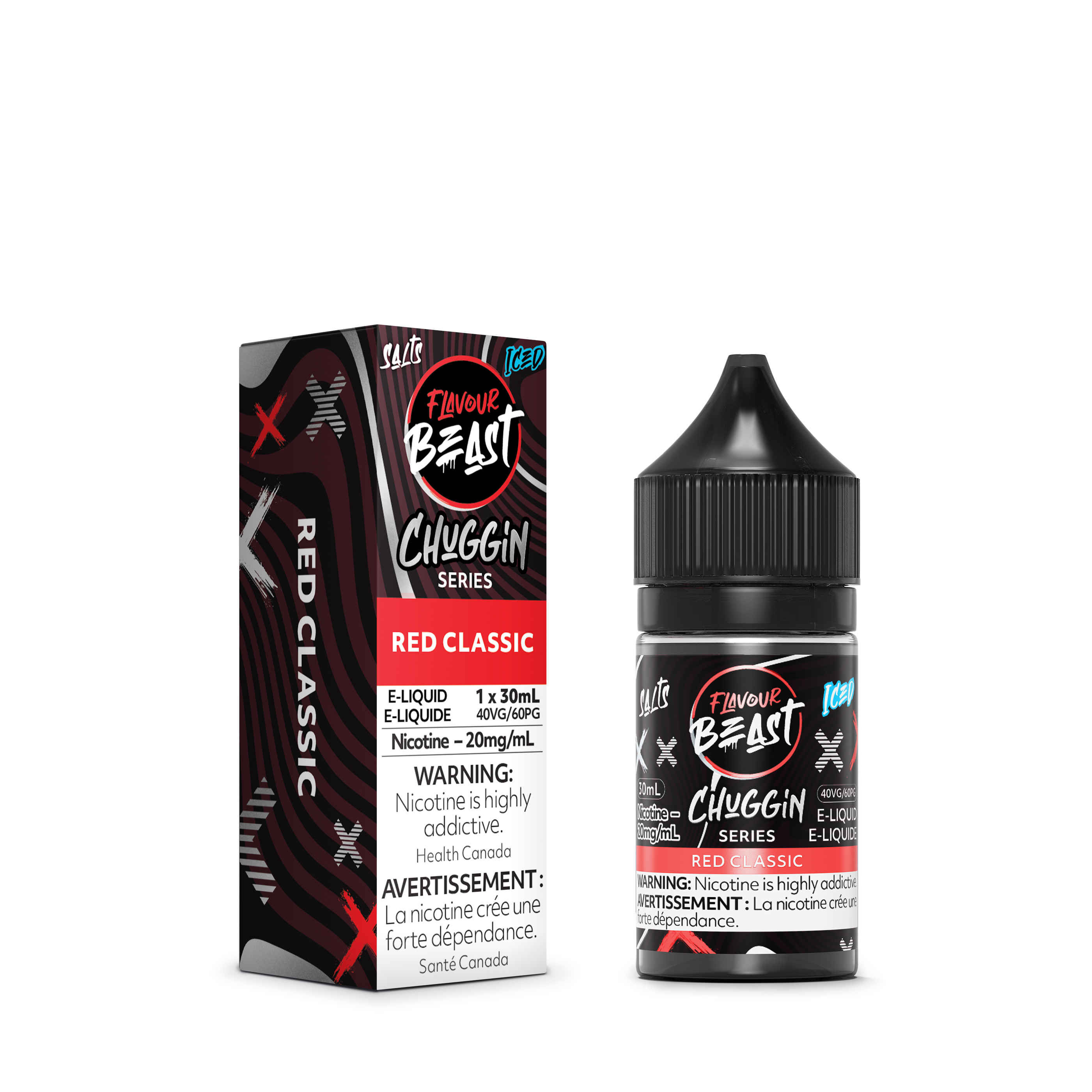 Flavour Beast Salt Juice - Chuggin Series - Red Classic Iced