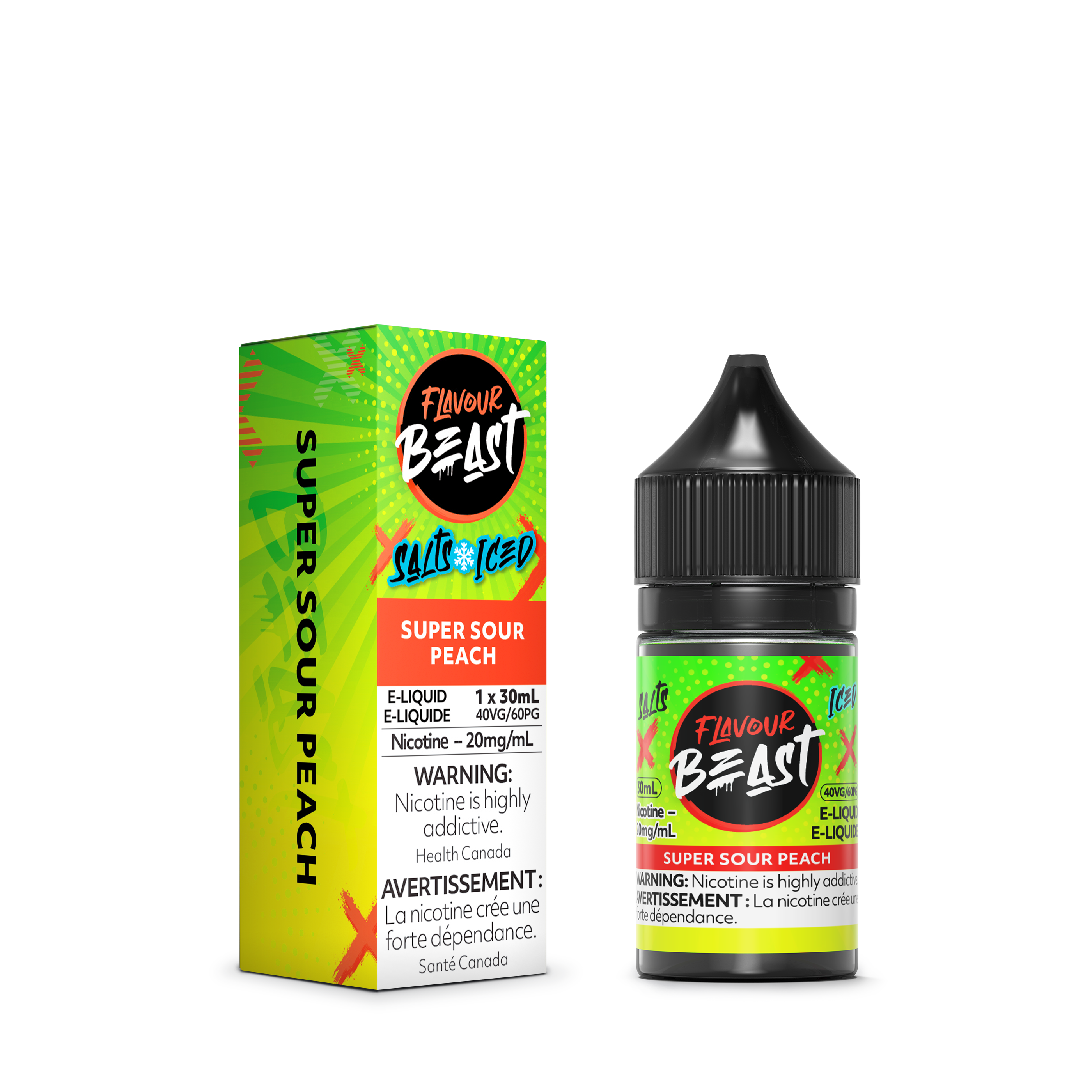 Flavour Beast Salt Juice - Super Sour Peach Iced