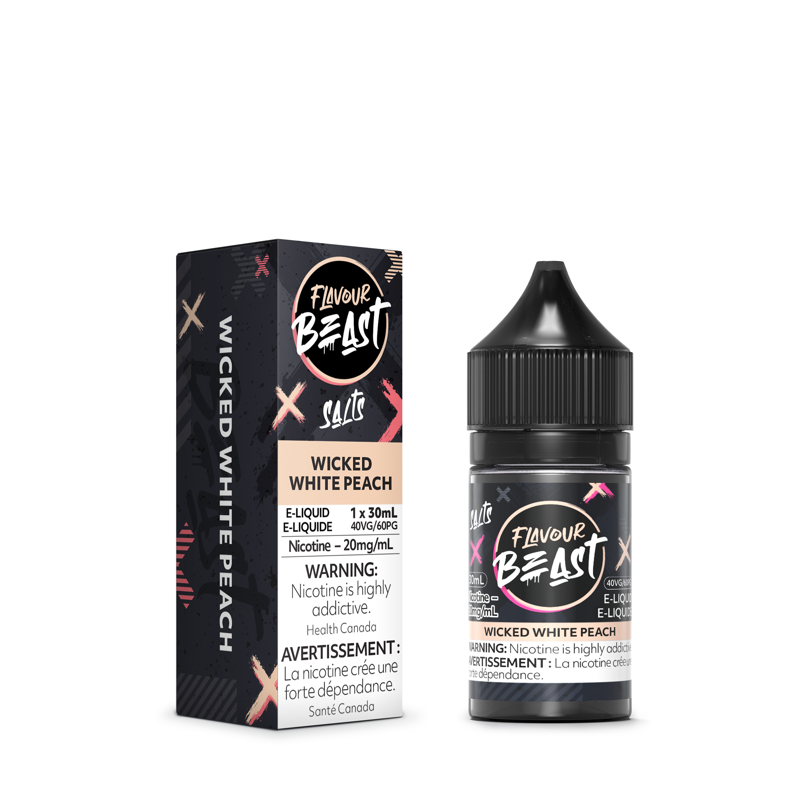 Flavour Beast Salt Juice - Wicked White Peach
