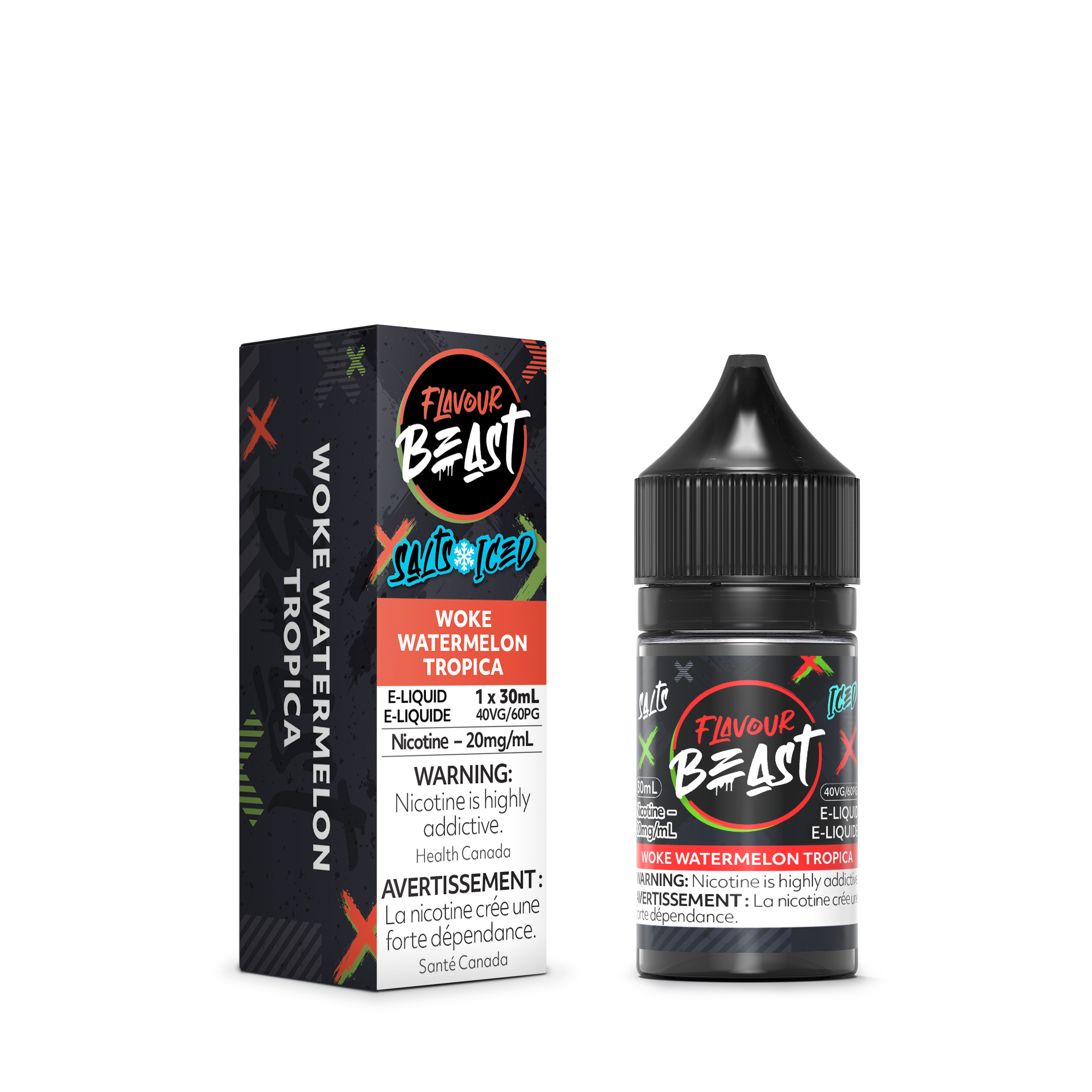Flavour Beast Salt Juice - Woke Watermelon Tropica Iced