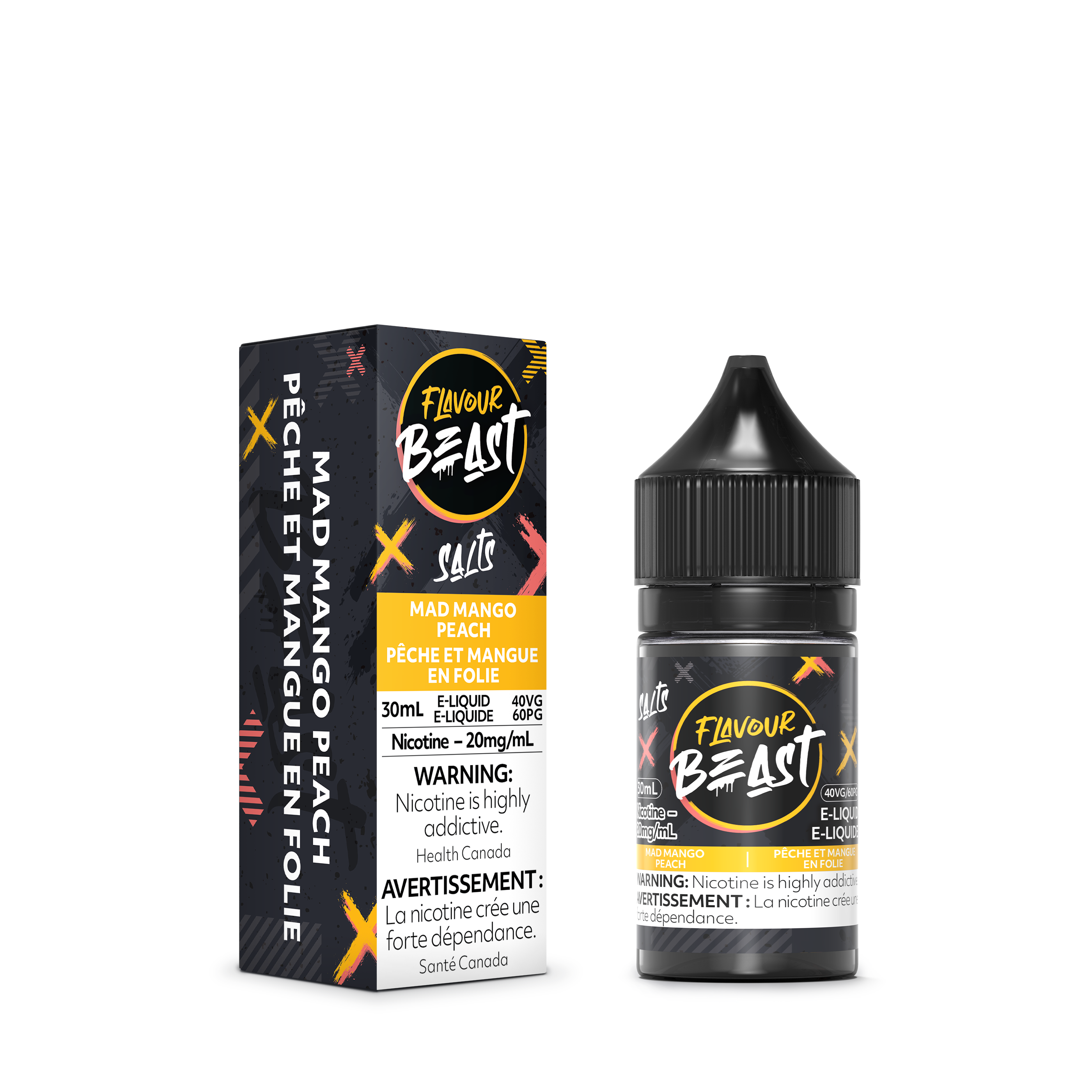 Flavour Beast Salt Juice - Mad Mango Peach