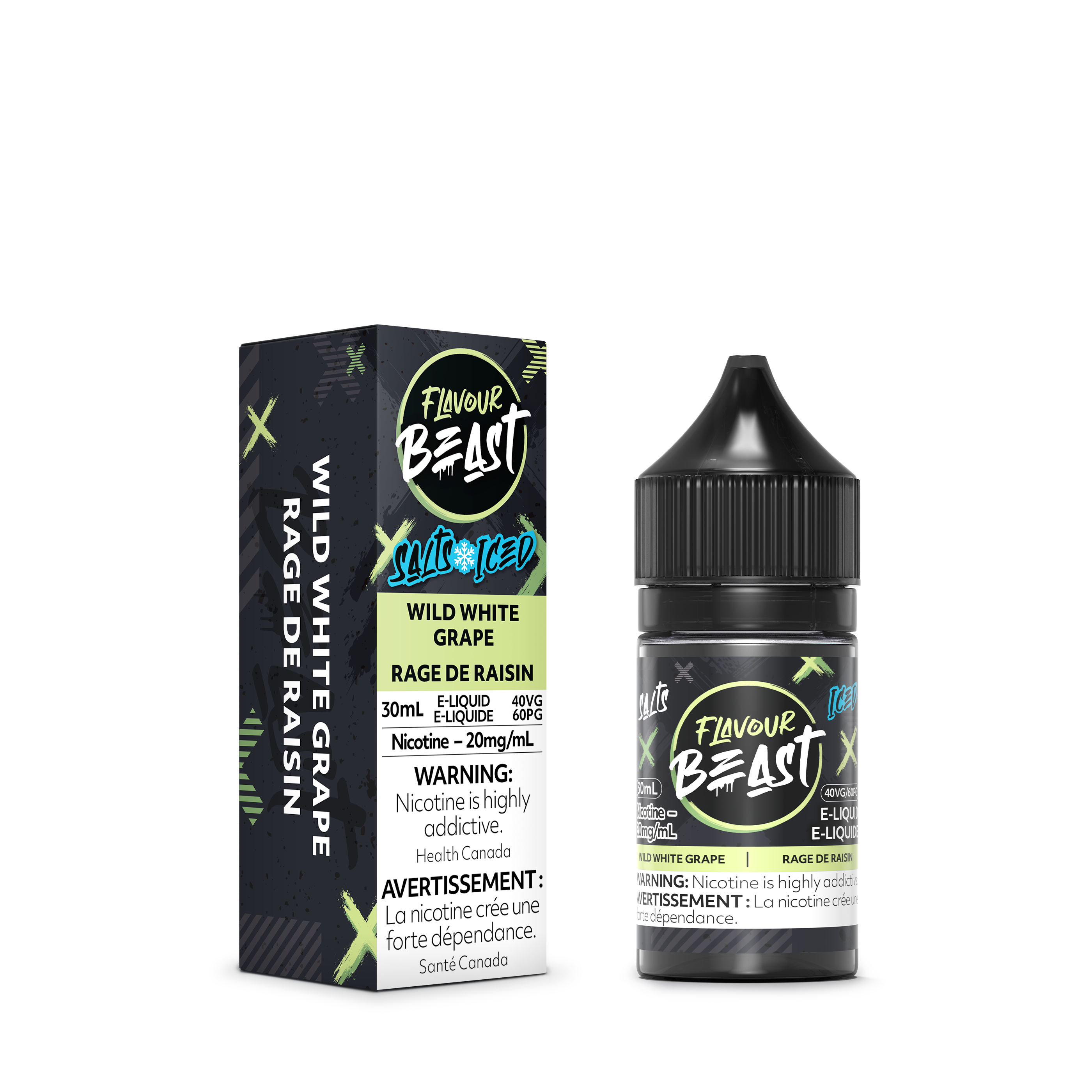 Flavour Beast Salt Juice - Wild White Grape Iced