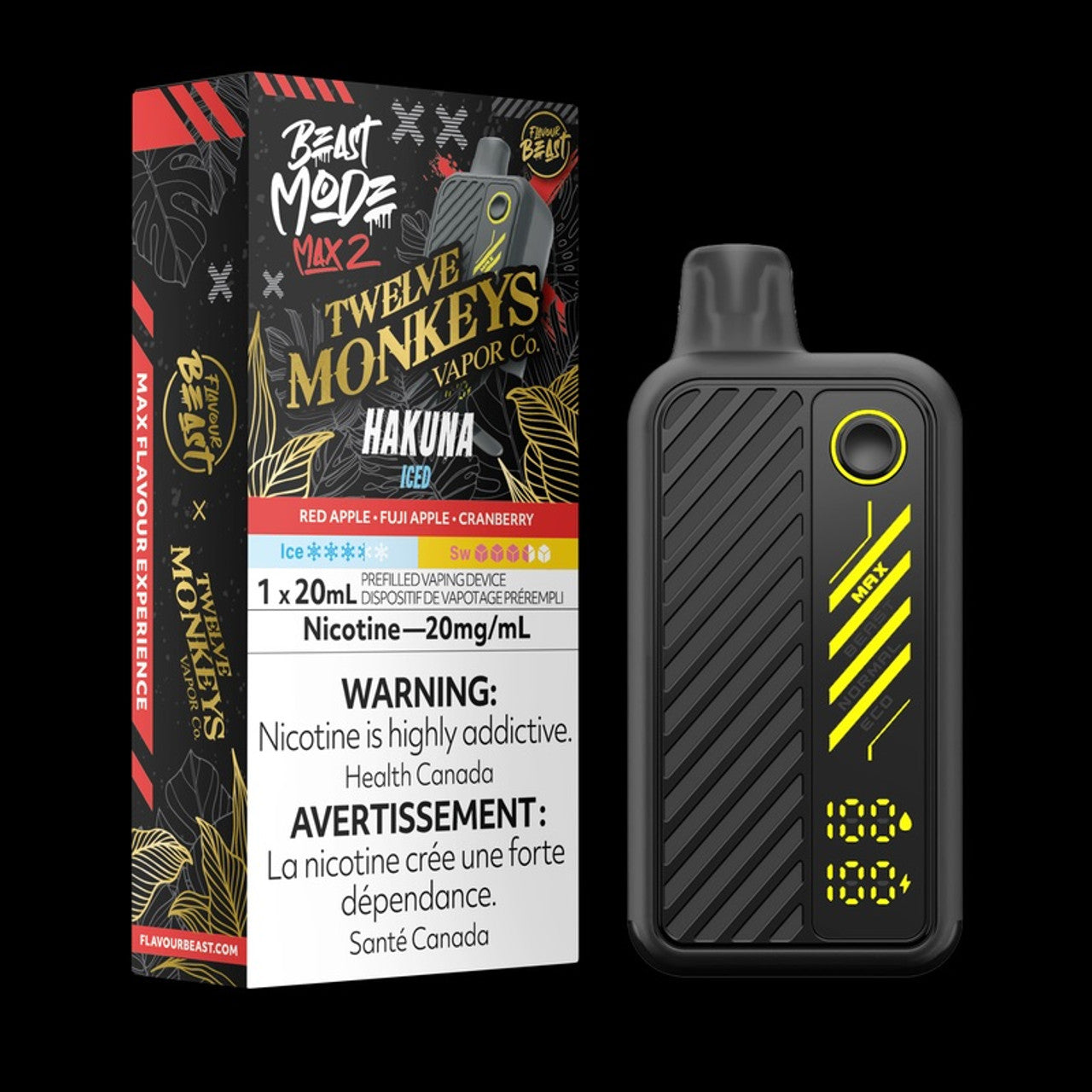 Flavour Beast Beast Mode Max 2 X 12 Monkeys 50k