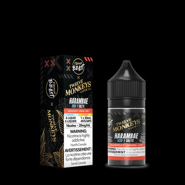 Flavour Beast X 12 Monkeys Salts 30ml Vapeman E-Juice Timmins Flavour Beast X 12 Monkeys Salts 30ml Vapeman E-Juice Timmins
