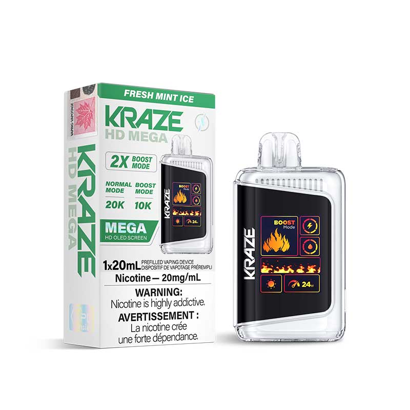 Kraze HD Mega 20K Disposable Vapeman E-Juice Timmins Kraze HD Mega 20K Disposable Vapeman E-Juice Timmins