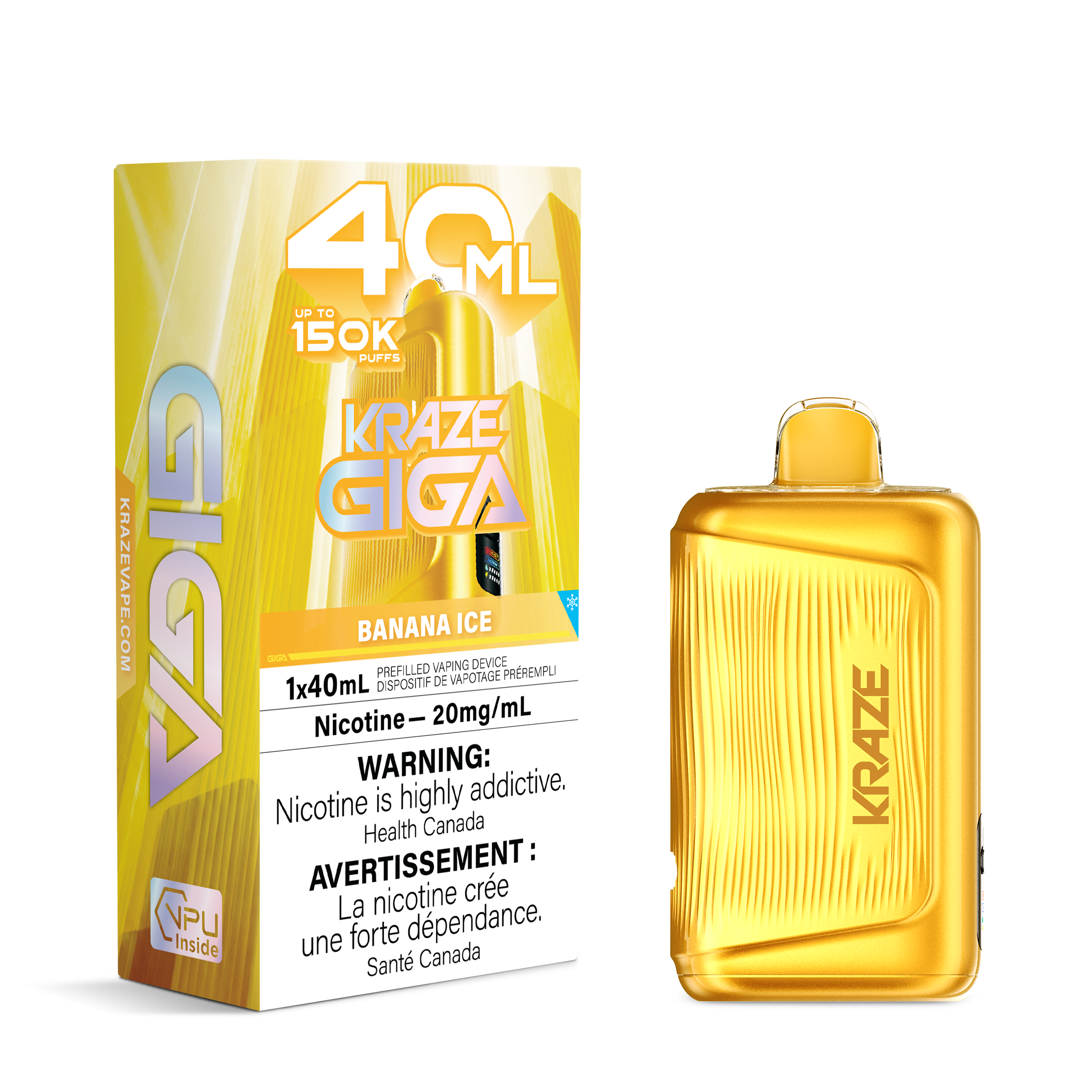 Kraze Giga 150k 40ml Disposable