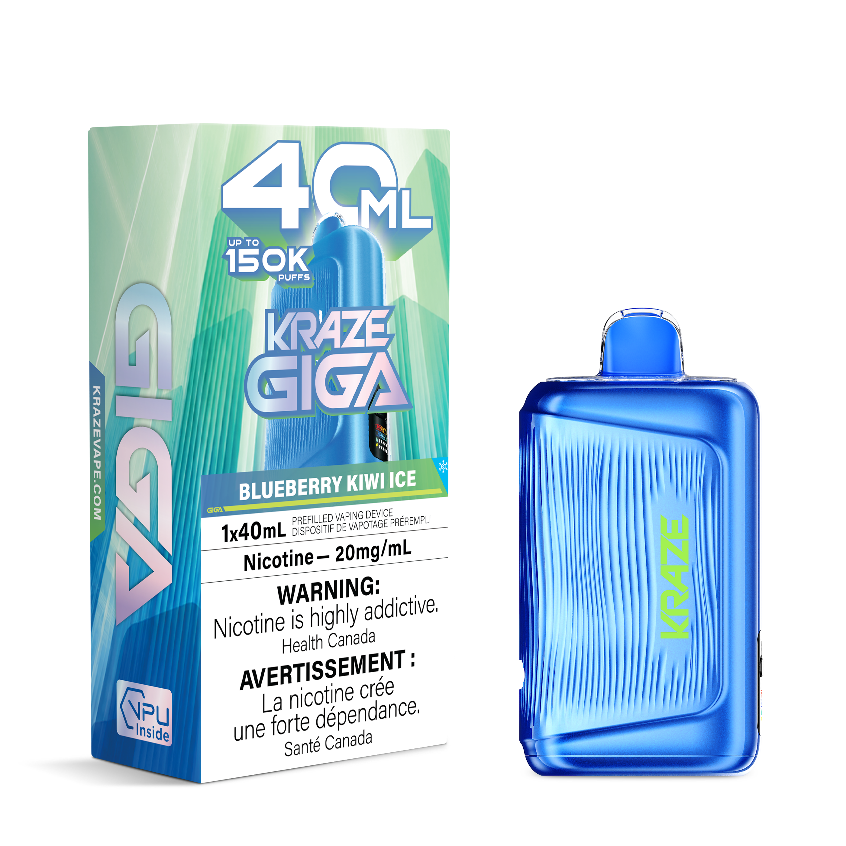 Kraze Giga 150k 40ml Disposable