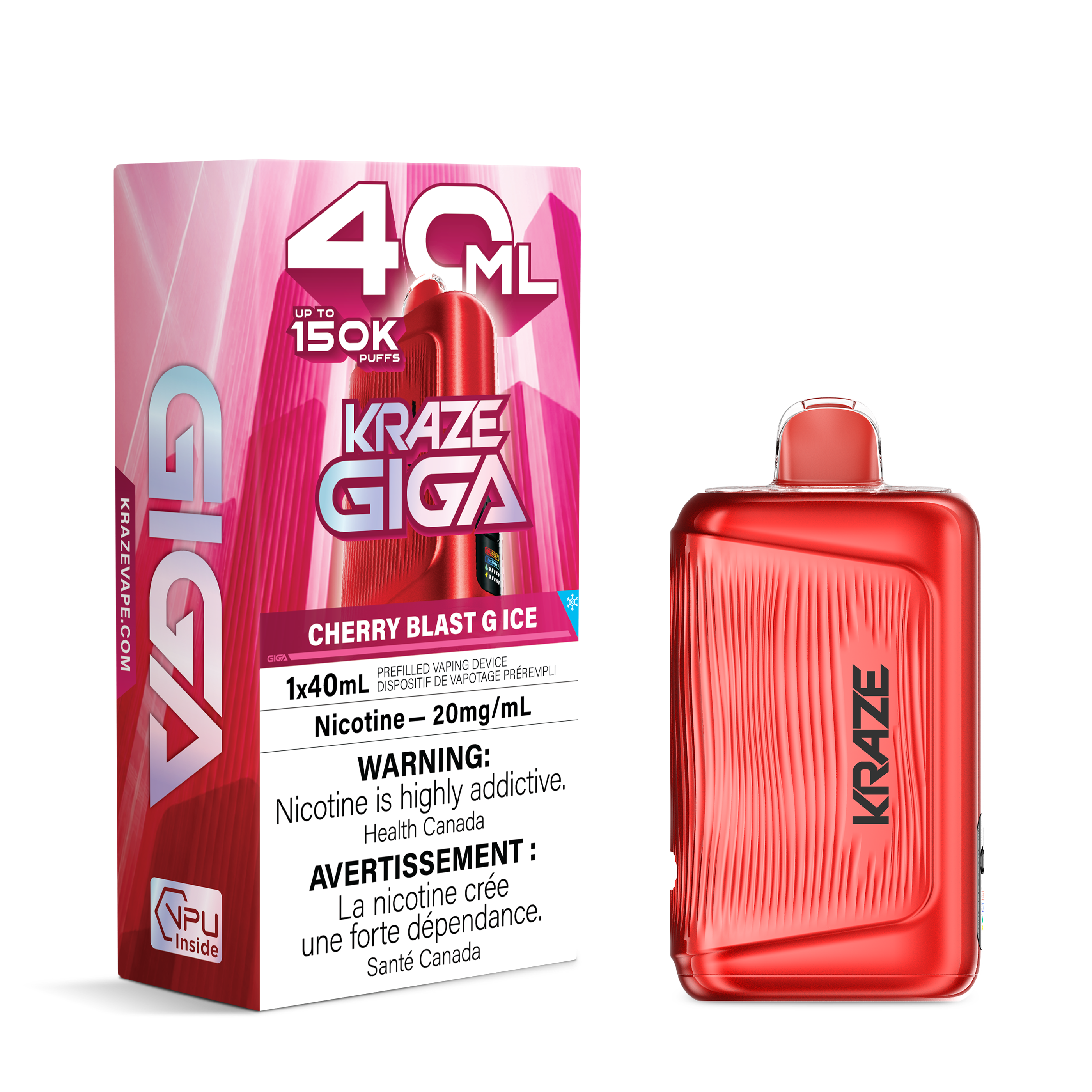 Kraze Giga 150k 40ml Disposable