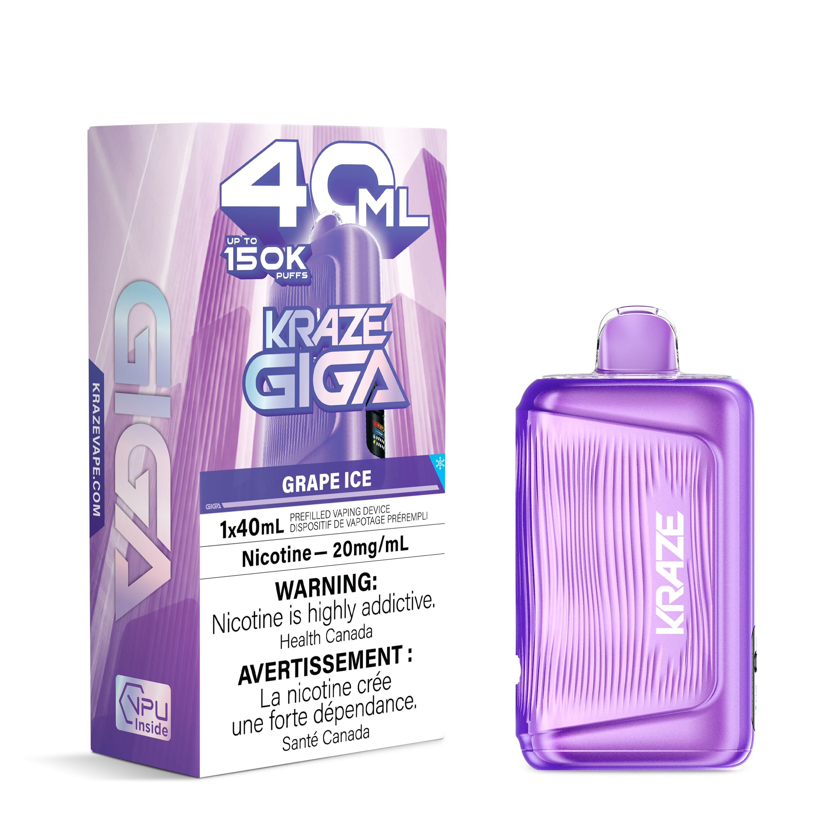 Kraze Giga 150k 40ml Disposable
