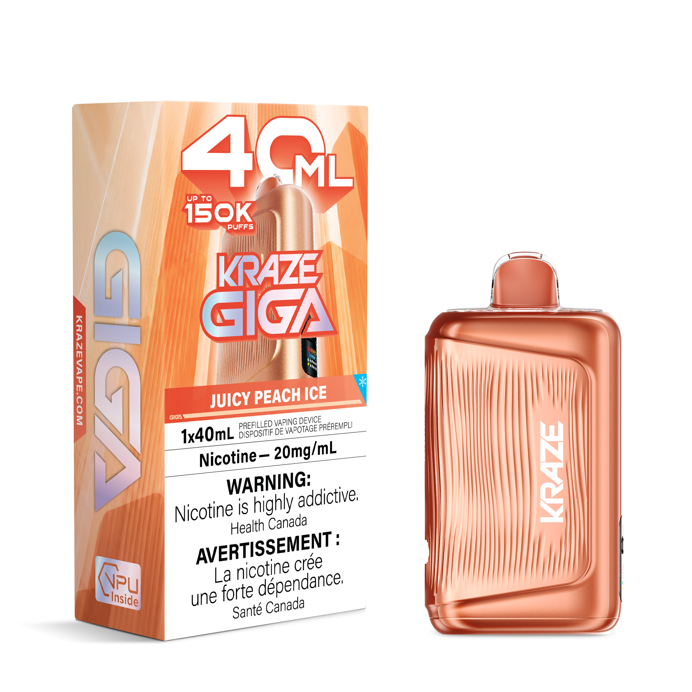 Kraze Giga 150k 40ml Disposable
