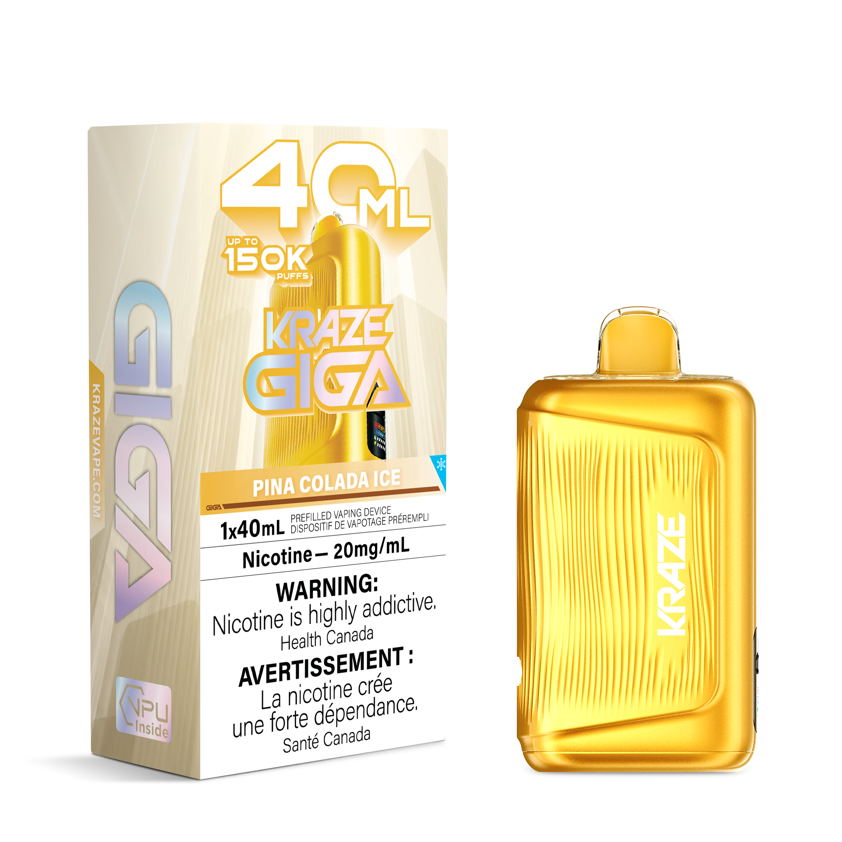 Kraze Giga 150k 40ml Disposable