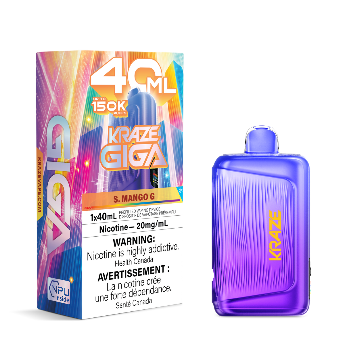 Kraze Giga 150k 40ml Disposable