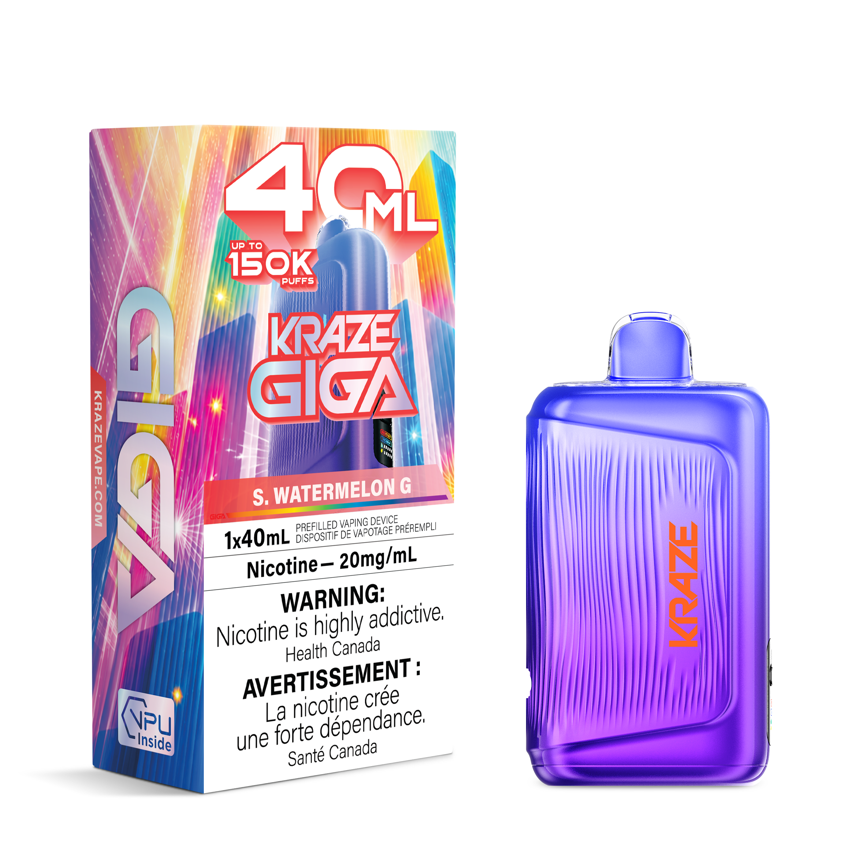 Kraze Giga 150k 40ml Disposable