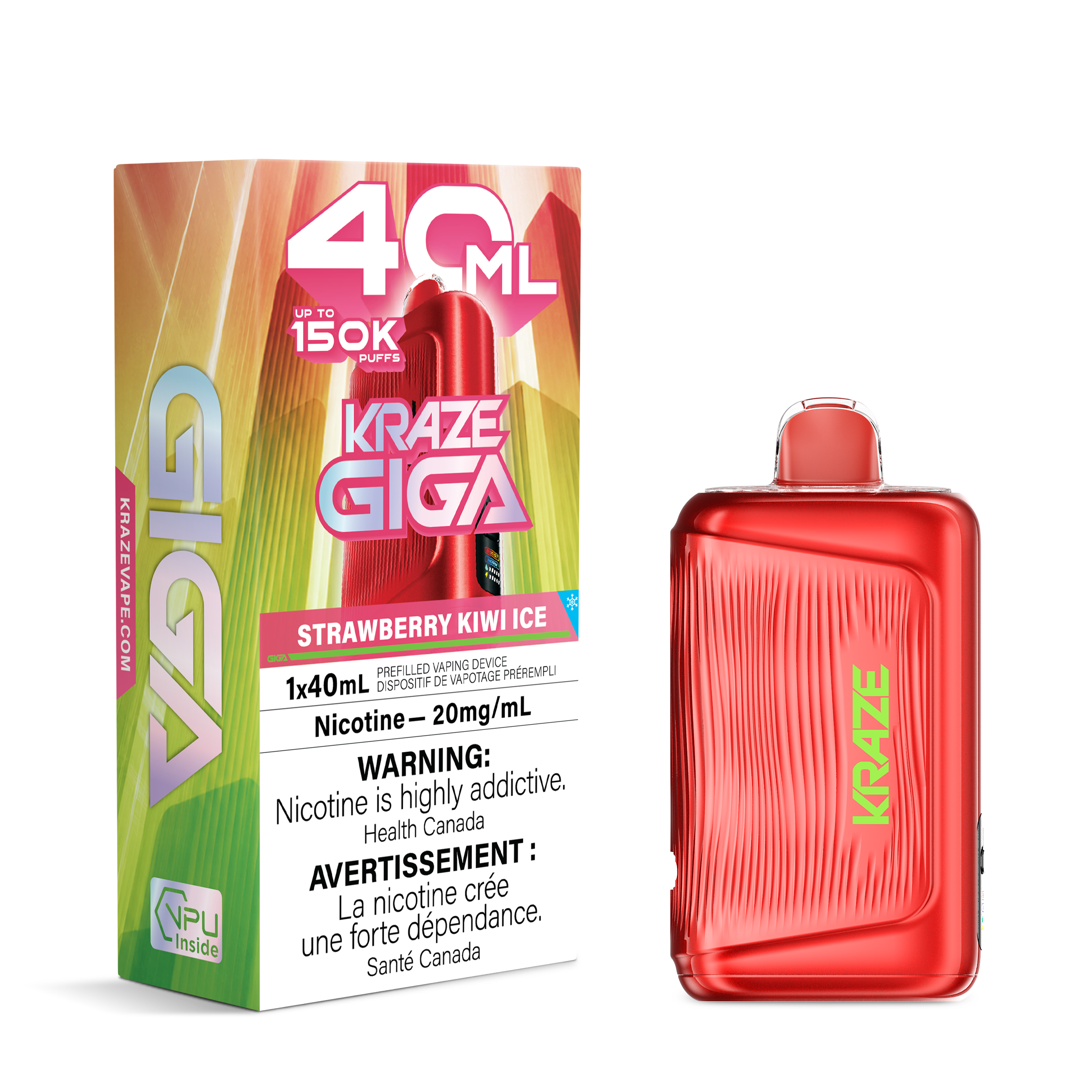 Kraze Giga 150k 40ml Disposable