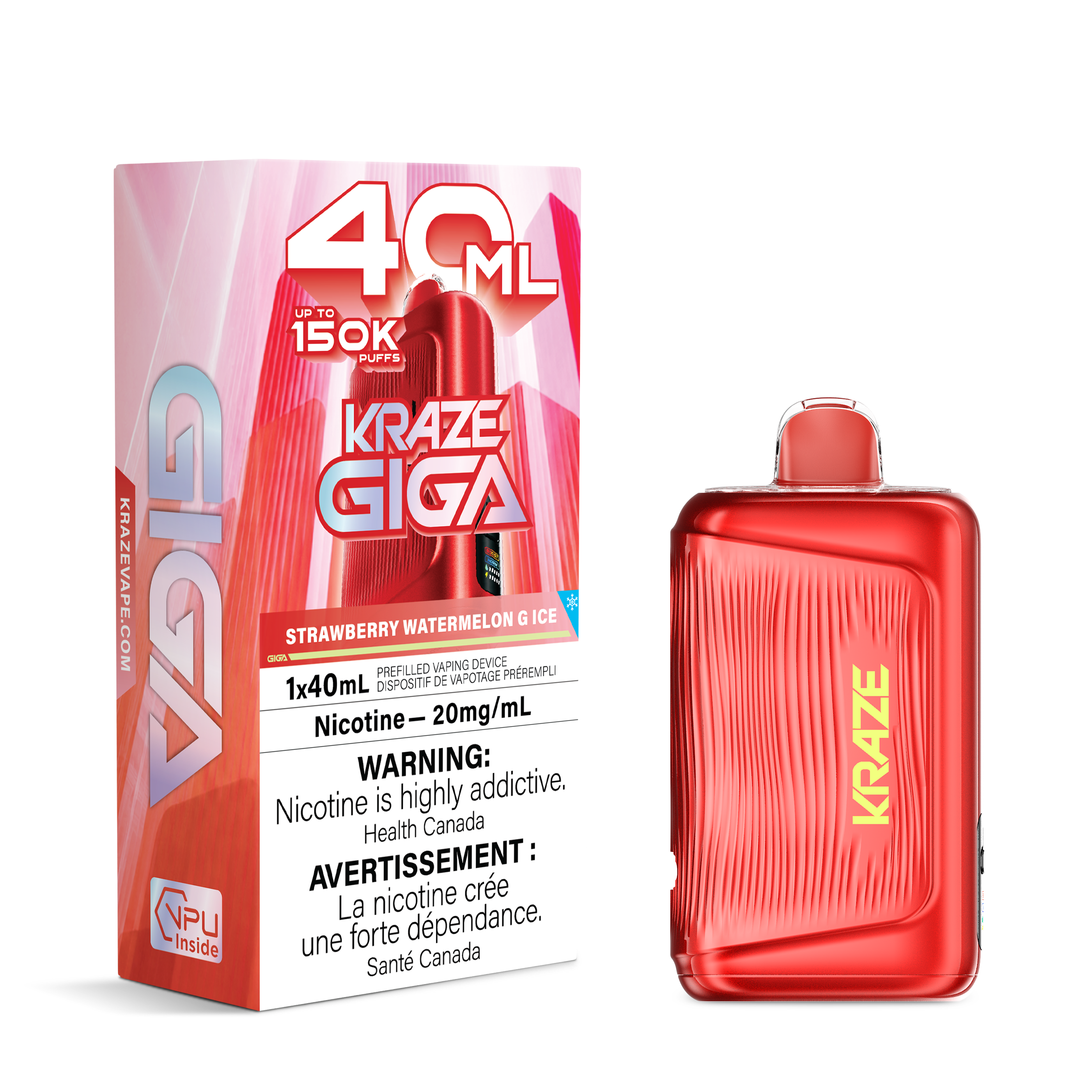 Kraze Giga 150k 40ml Disposable