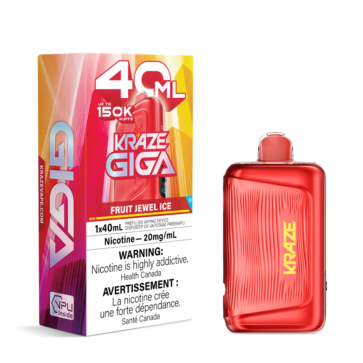 Kraze Giga 150k 40ml Disposable