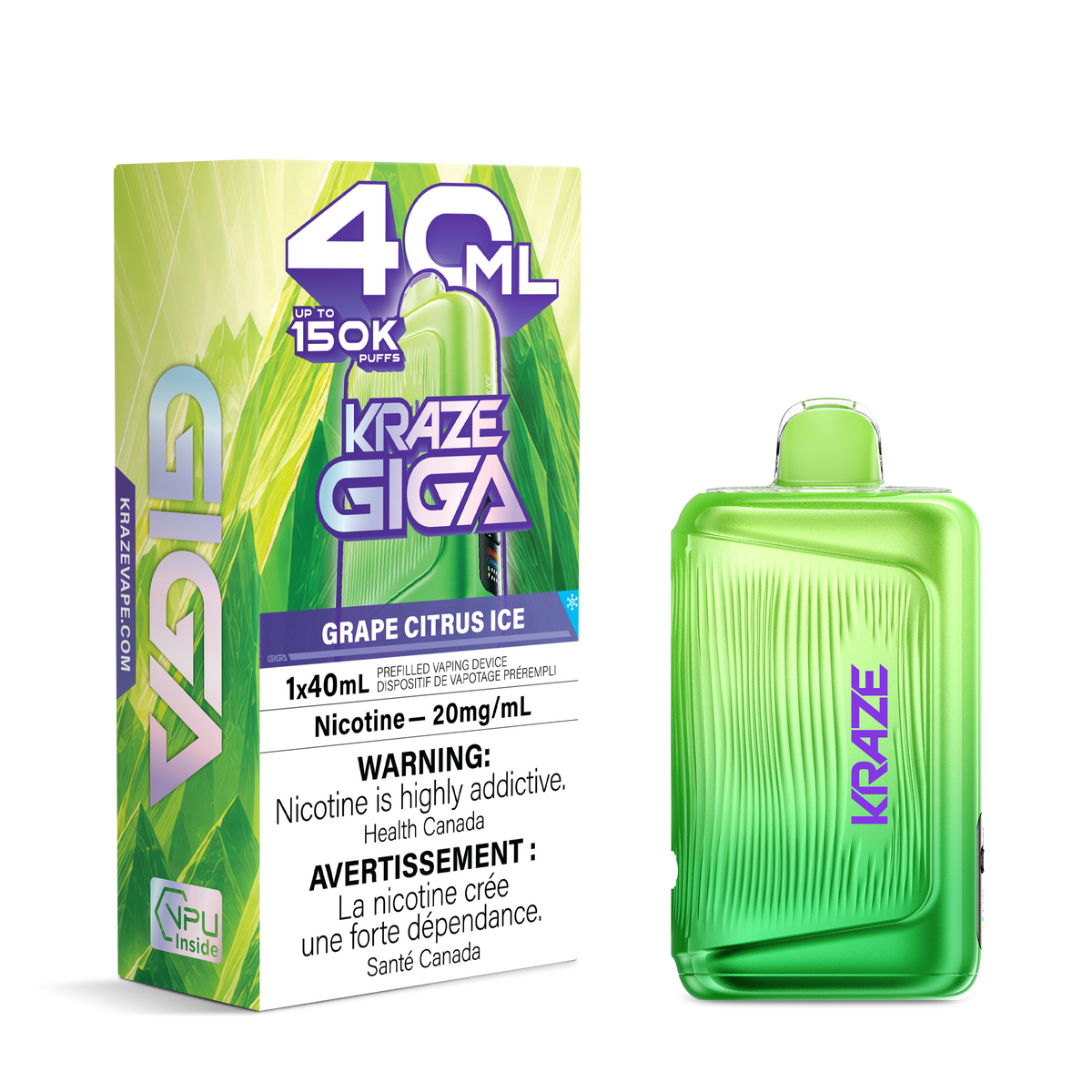 Kraze Giga 150k 40ml Disposable