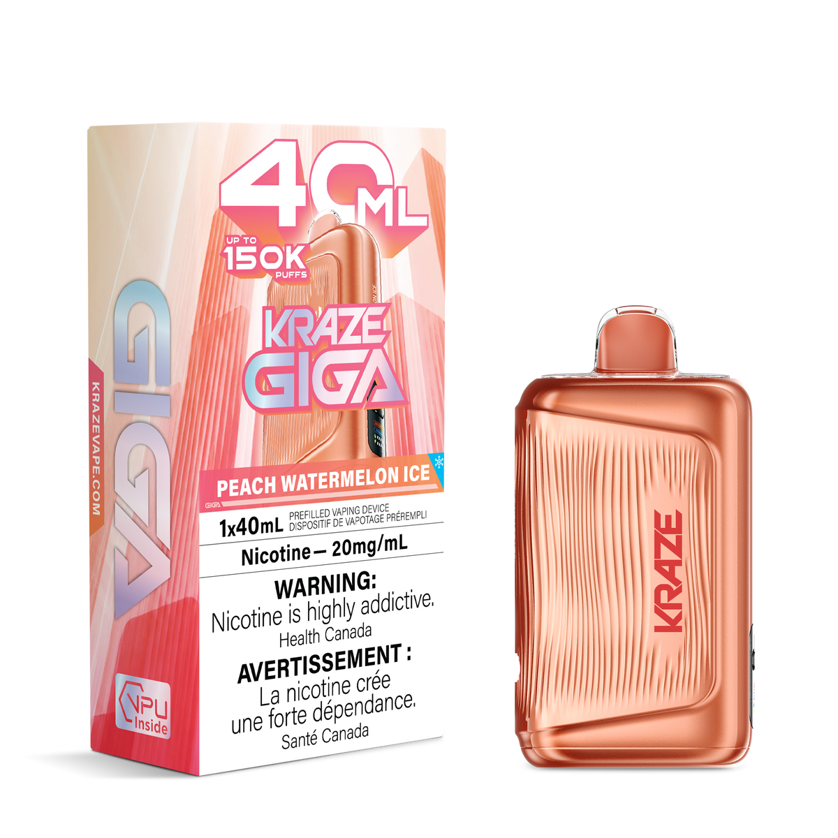Kraze Giga 150k 40ml Disposable