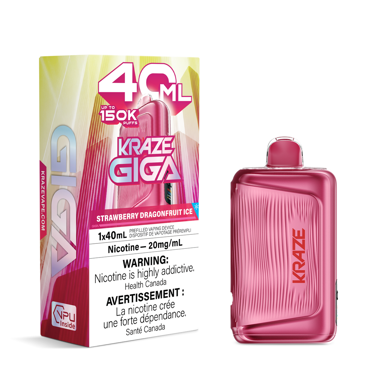 Kraze Giga 150k 40ml Disposable