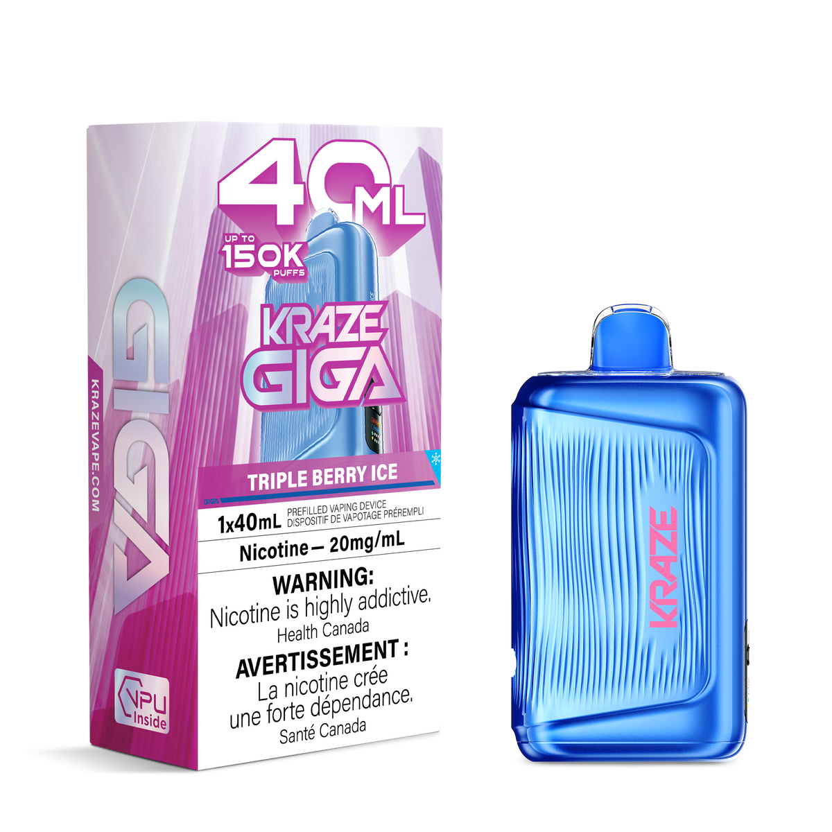 Kraze Giga 150k 40ml Disposable