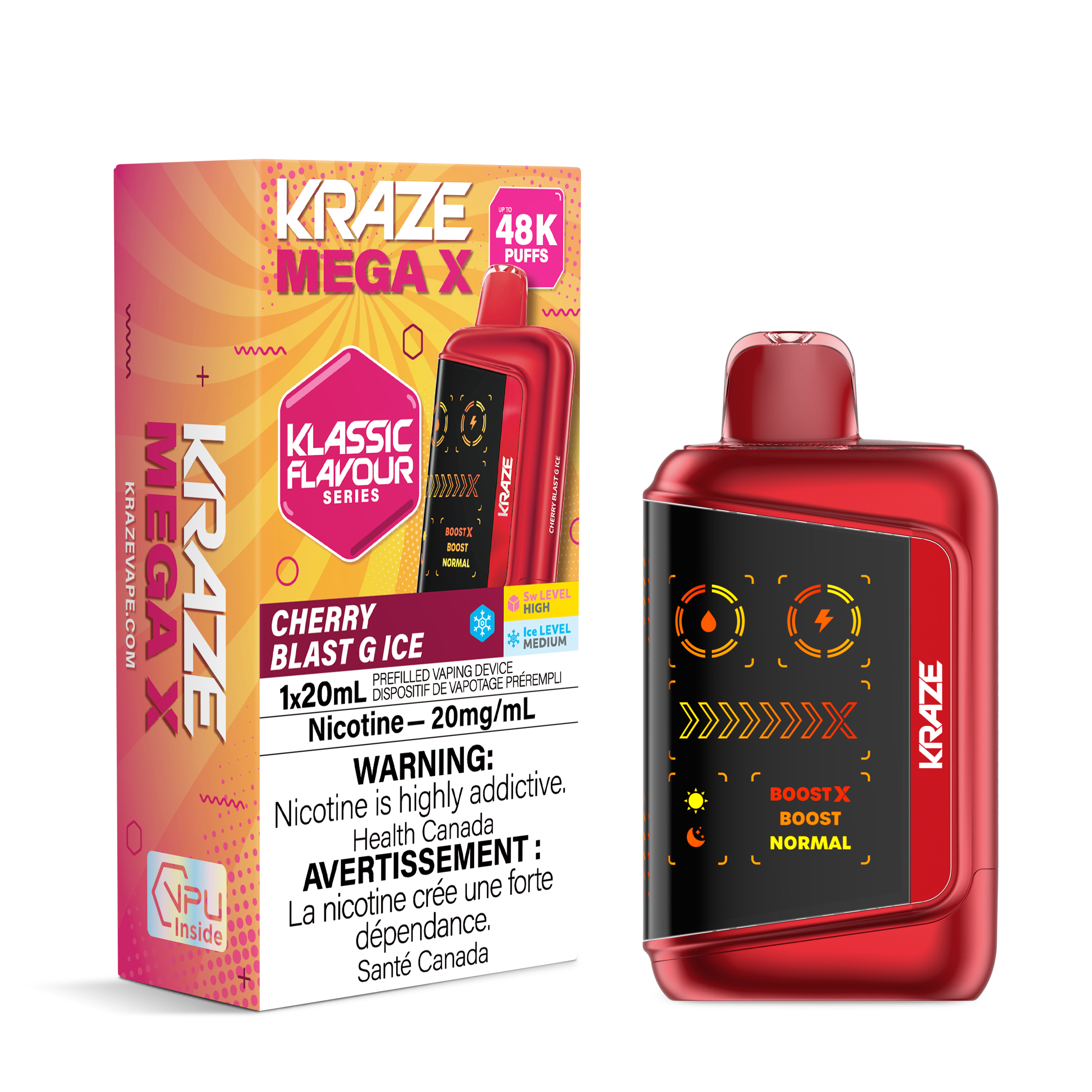 Kraze Mega X 48k Disposable – Vapeman E-Juice Timmins