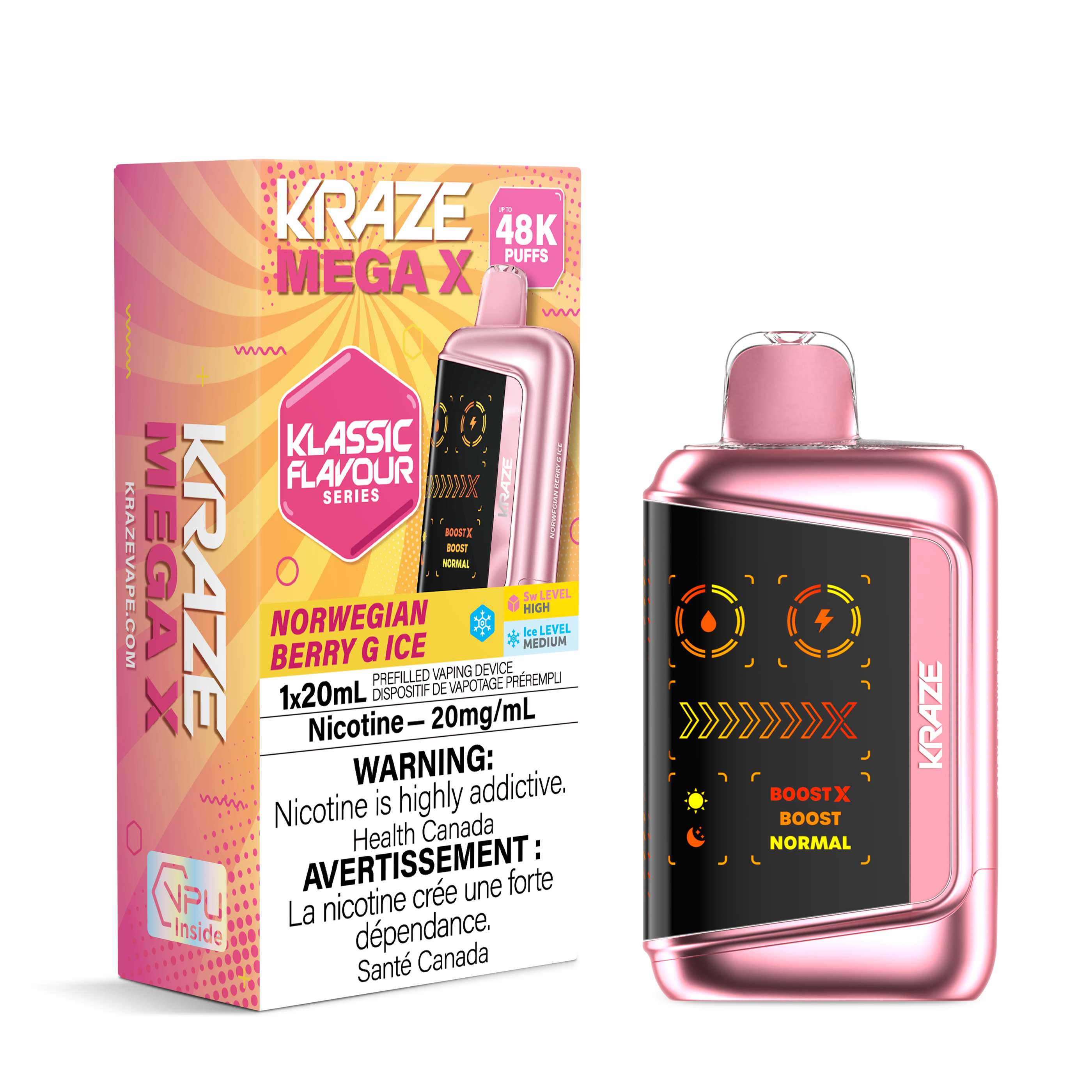 mega vape disposable Kraze Mega X 48k Disposable – Vapeman E-Juice Timmins