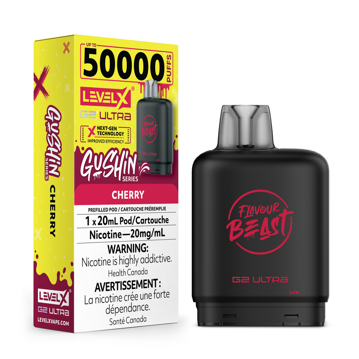 Flavour Beast Level X Gushin Series G2 Ultra 50K Pods